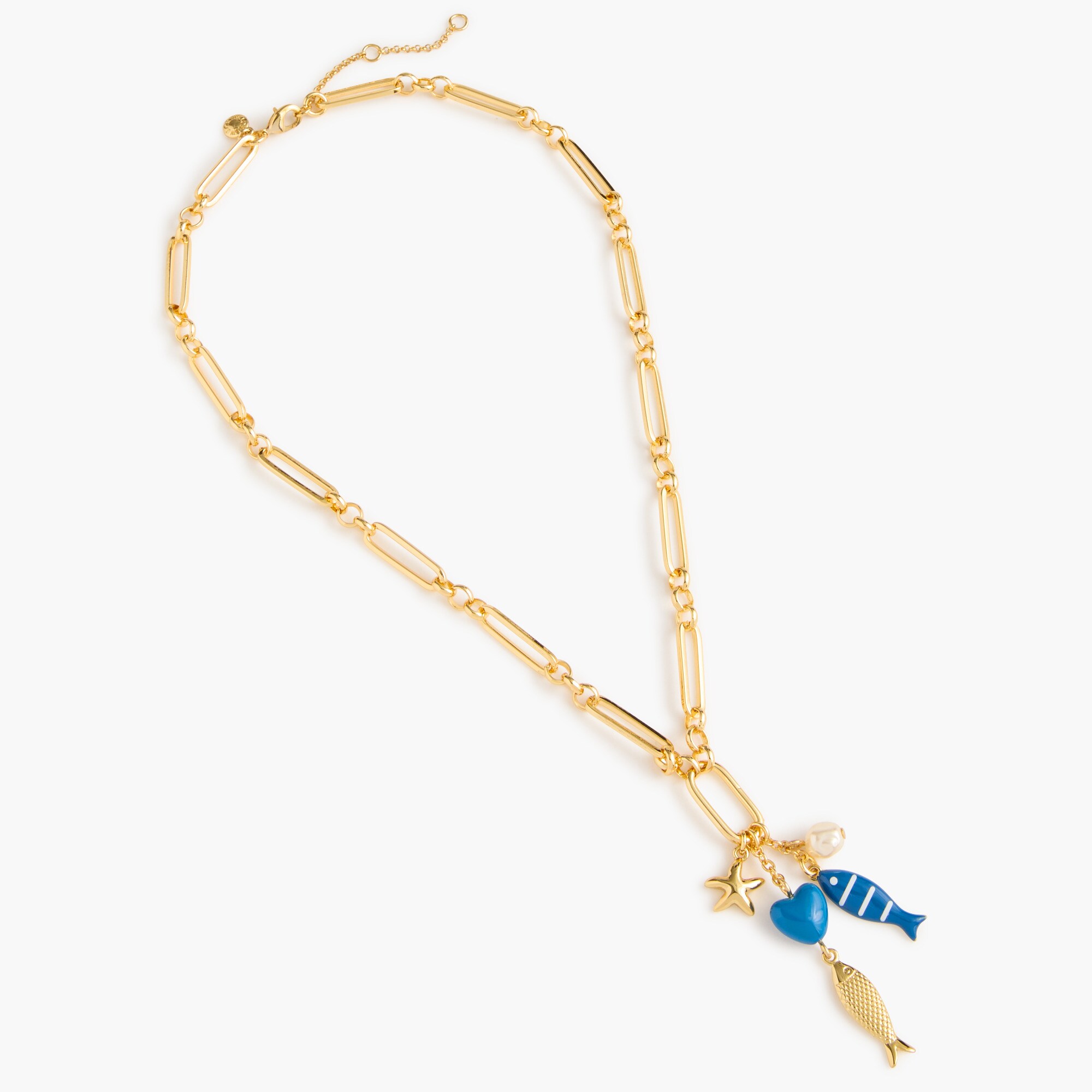Fish charm necklace