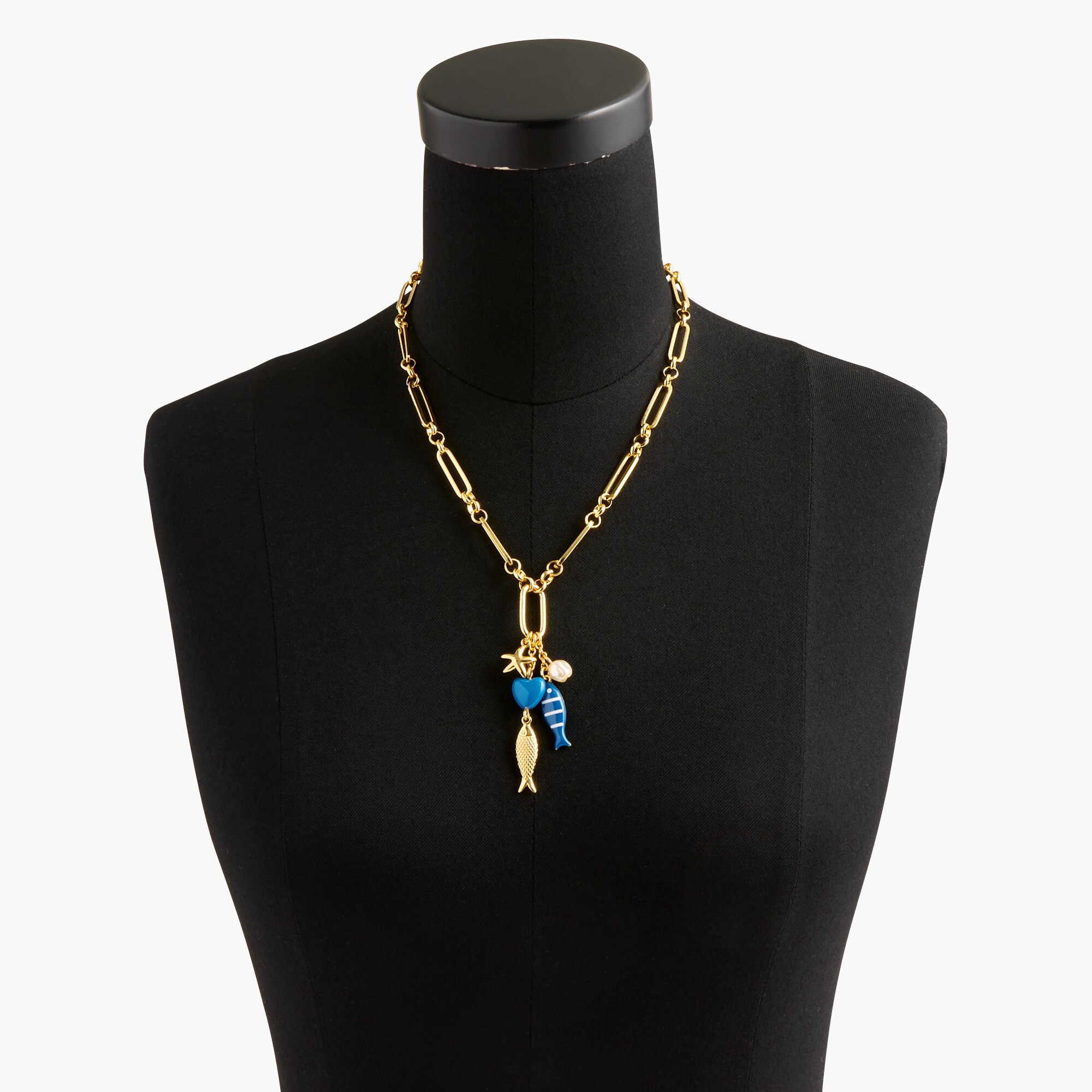 Fish charm necklace