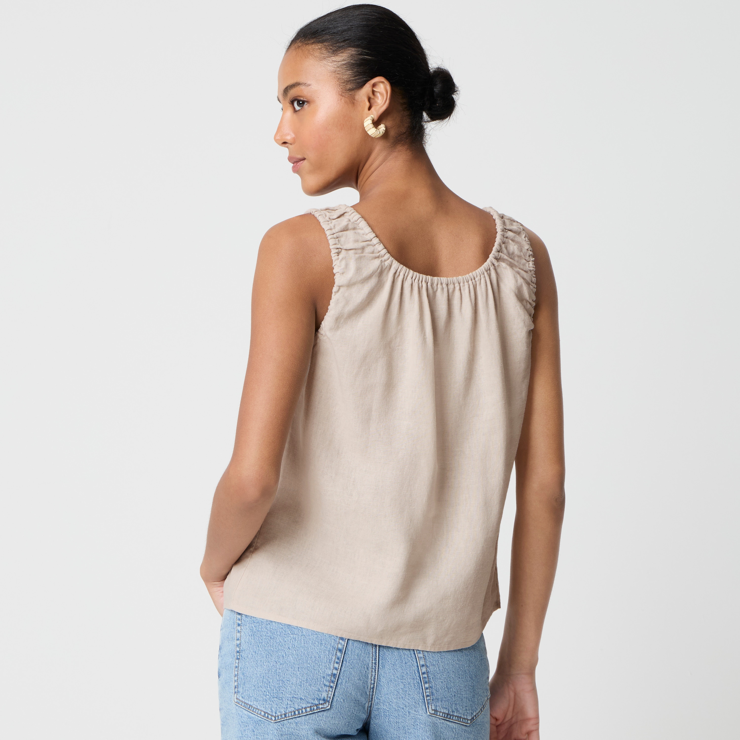 Linen-blend Tank Top For Women | Factory