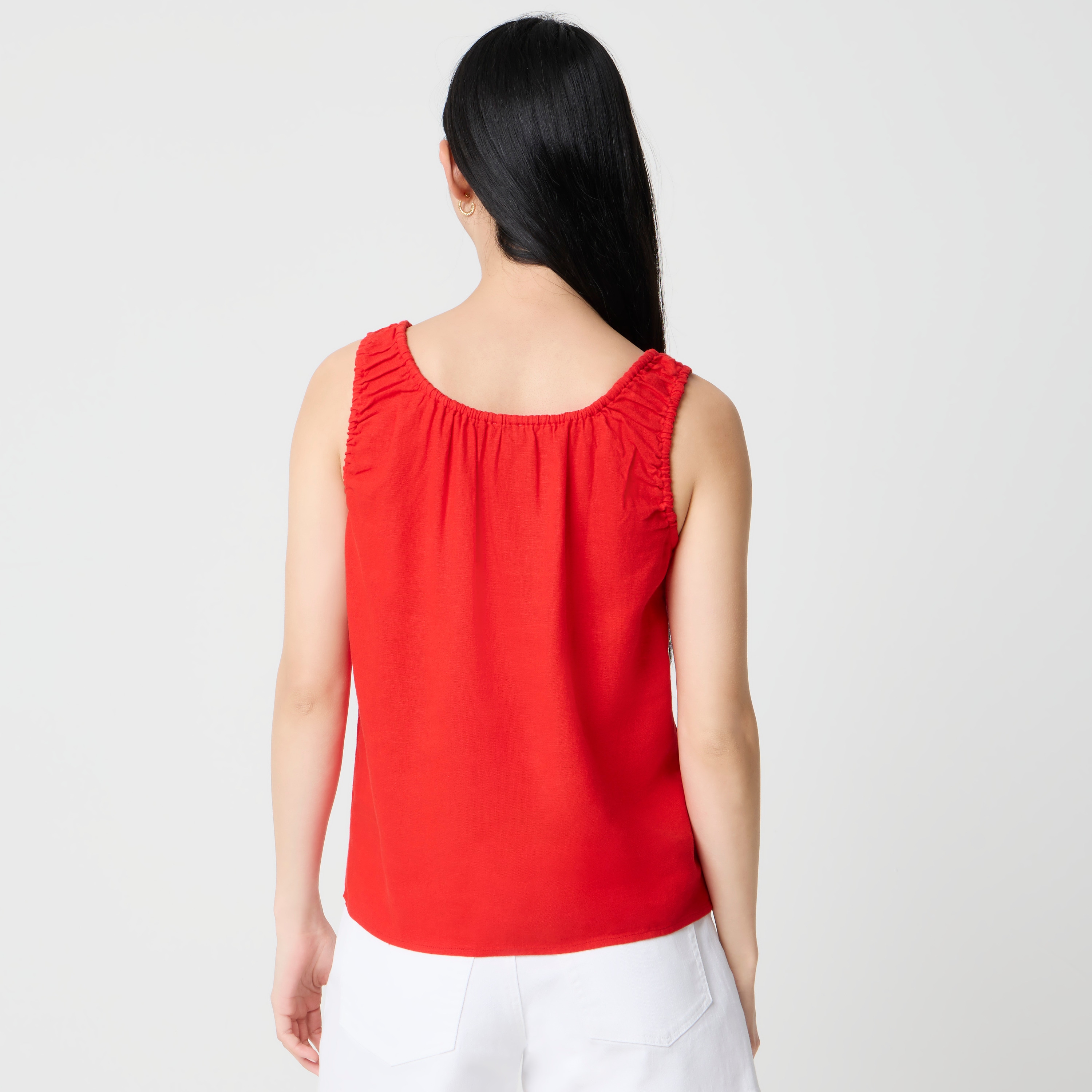 Linen-blend Tank Top For Women | Factory
