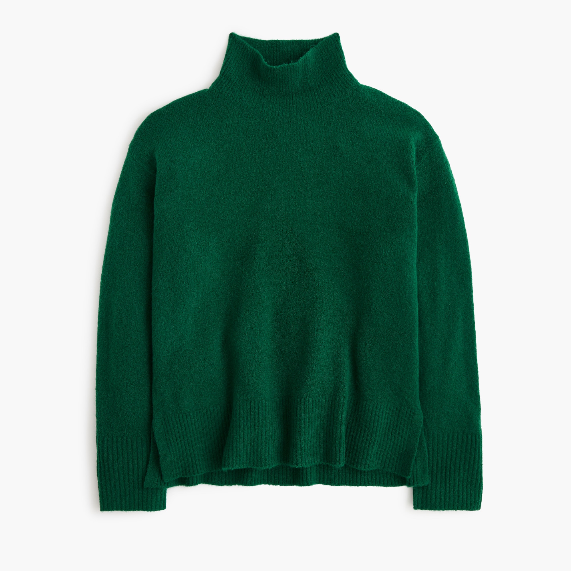 womens Mockneck sweater in extra-soft yarn