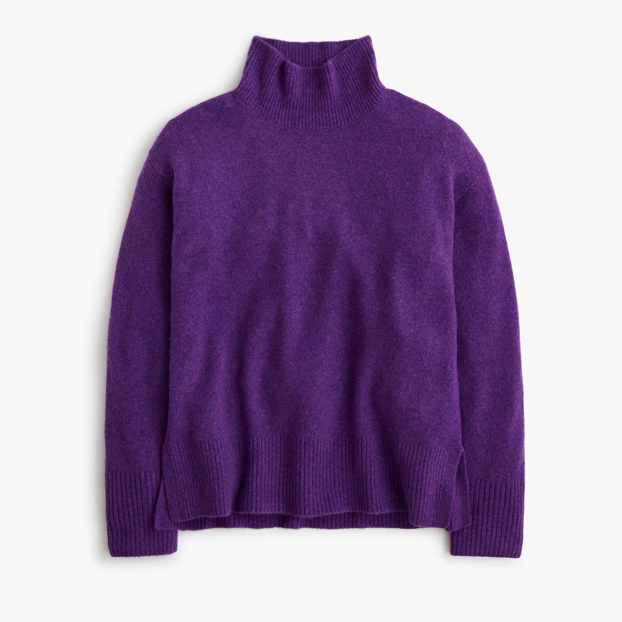 Mockneck sweater in extra-soft yarn