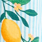 Linen-blend faux-wrap skirt LIGHT BLUE MULTI