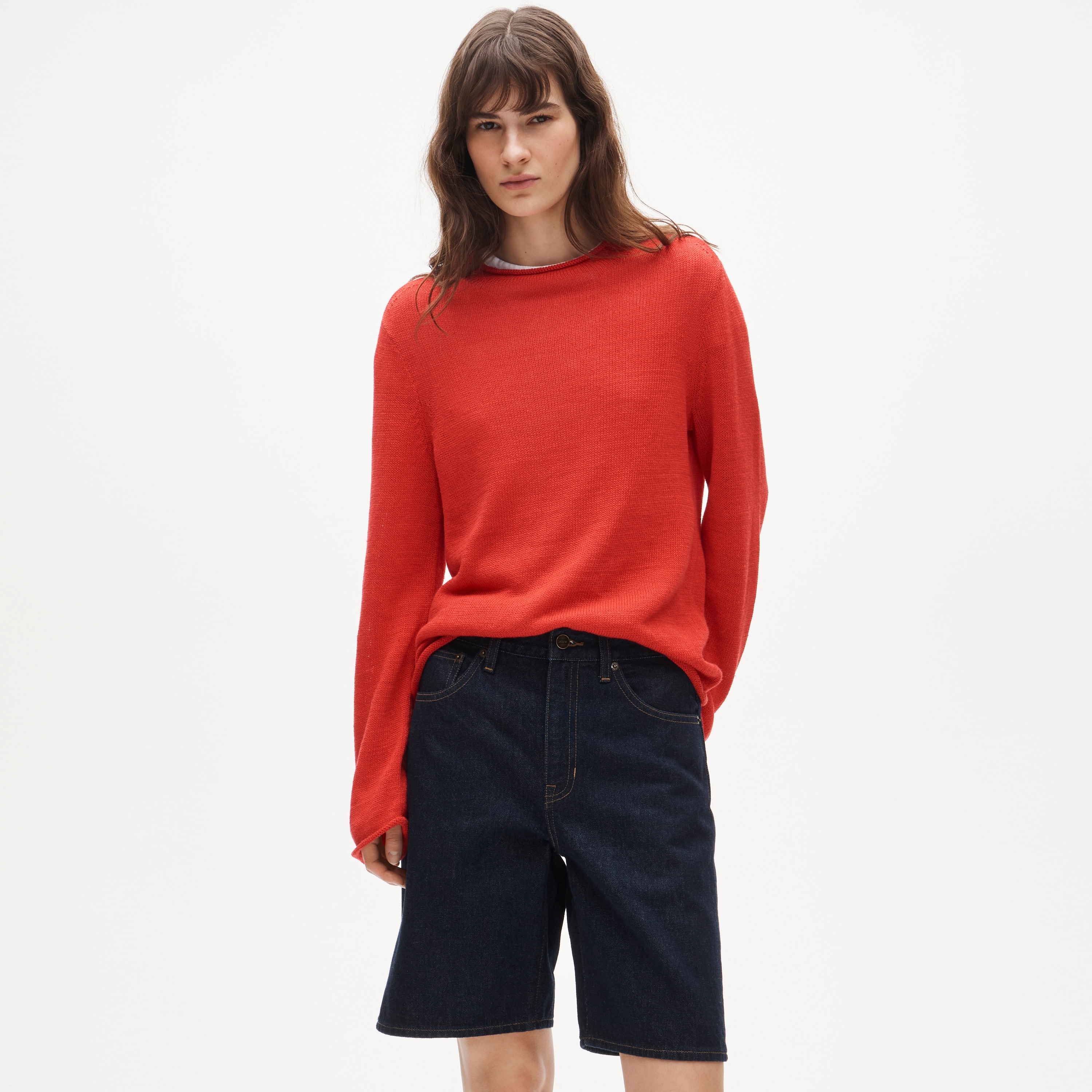 Denim bermuda short - image 3