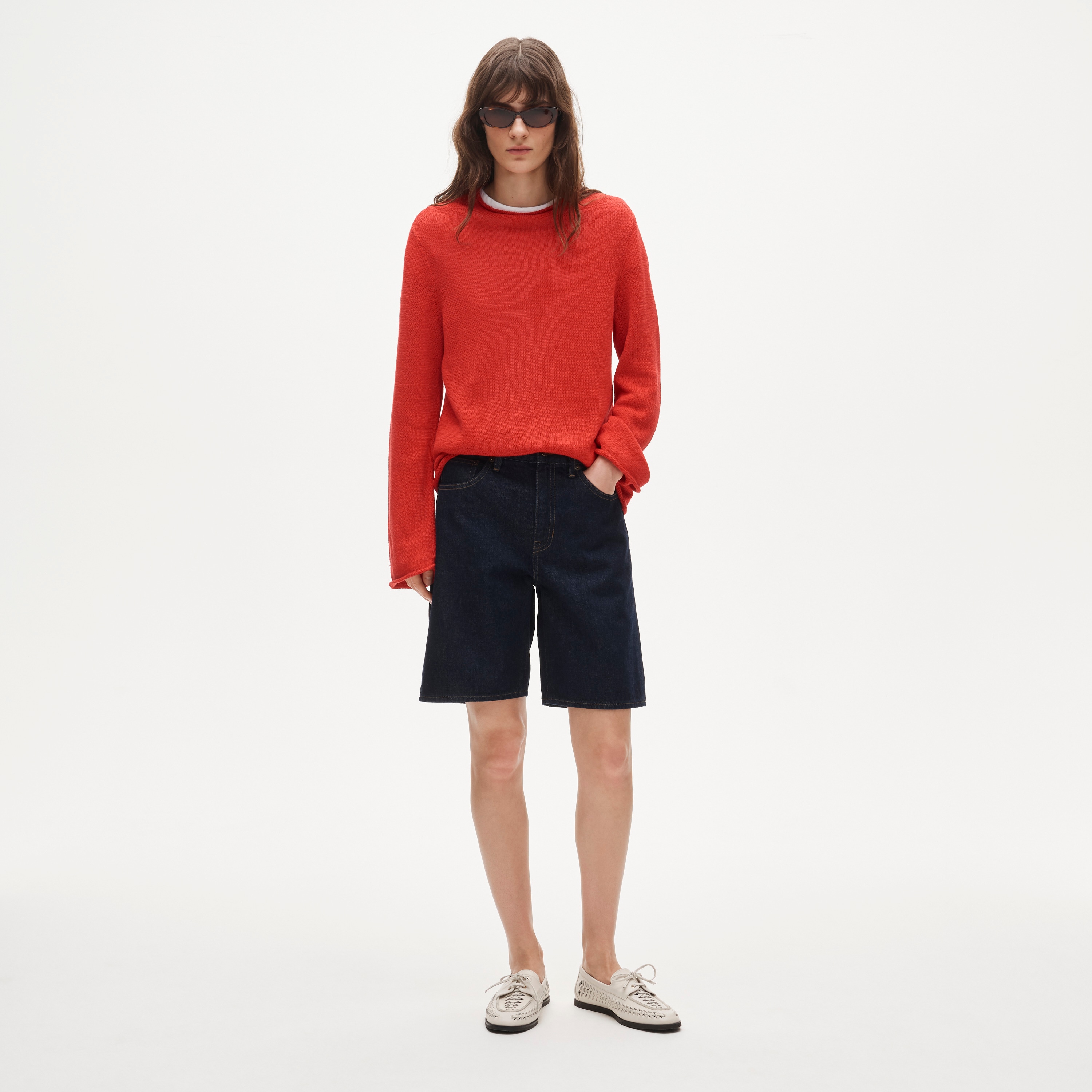 Denim bermuda short - image 2