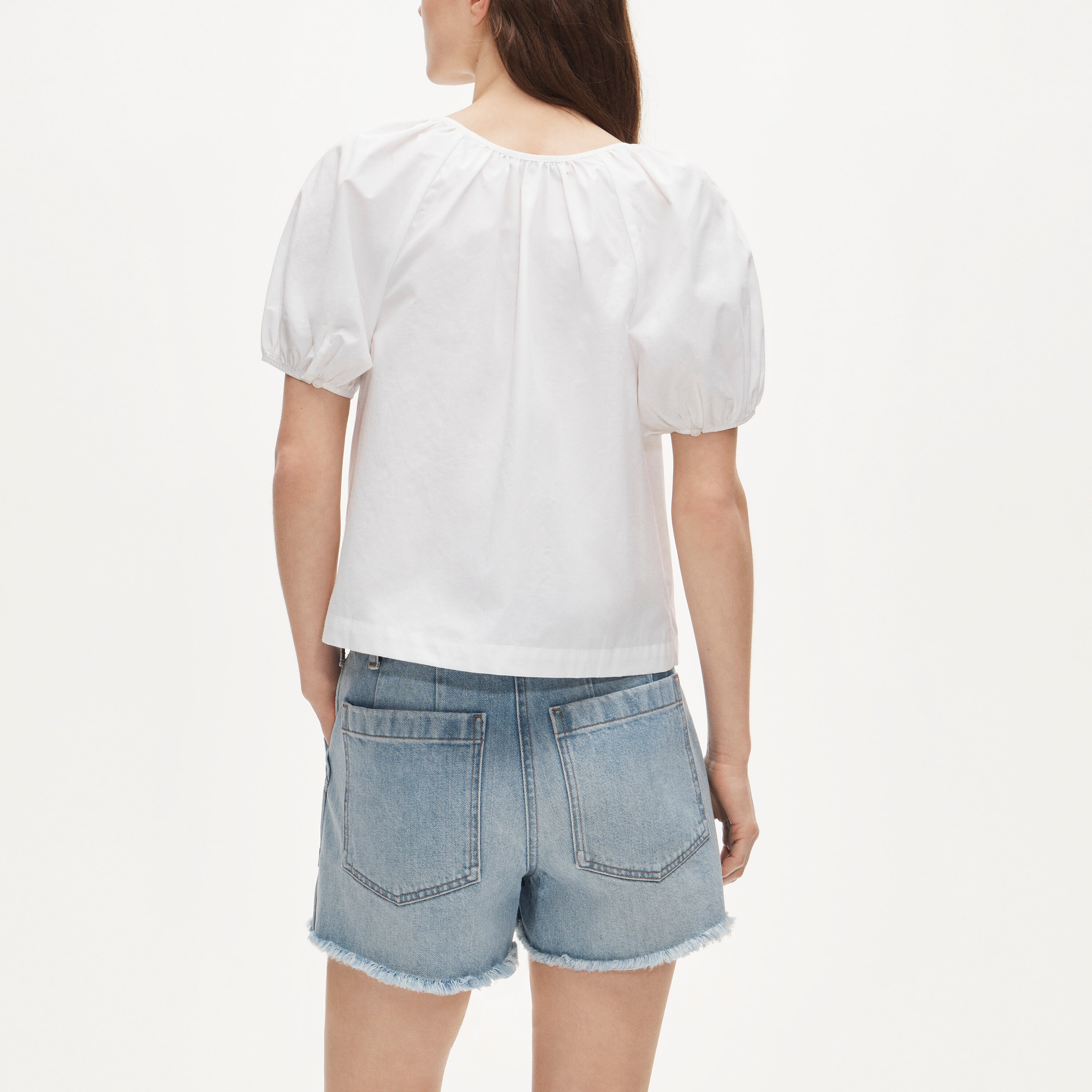 Utility-pocket denim short