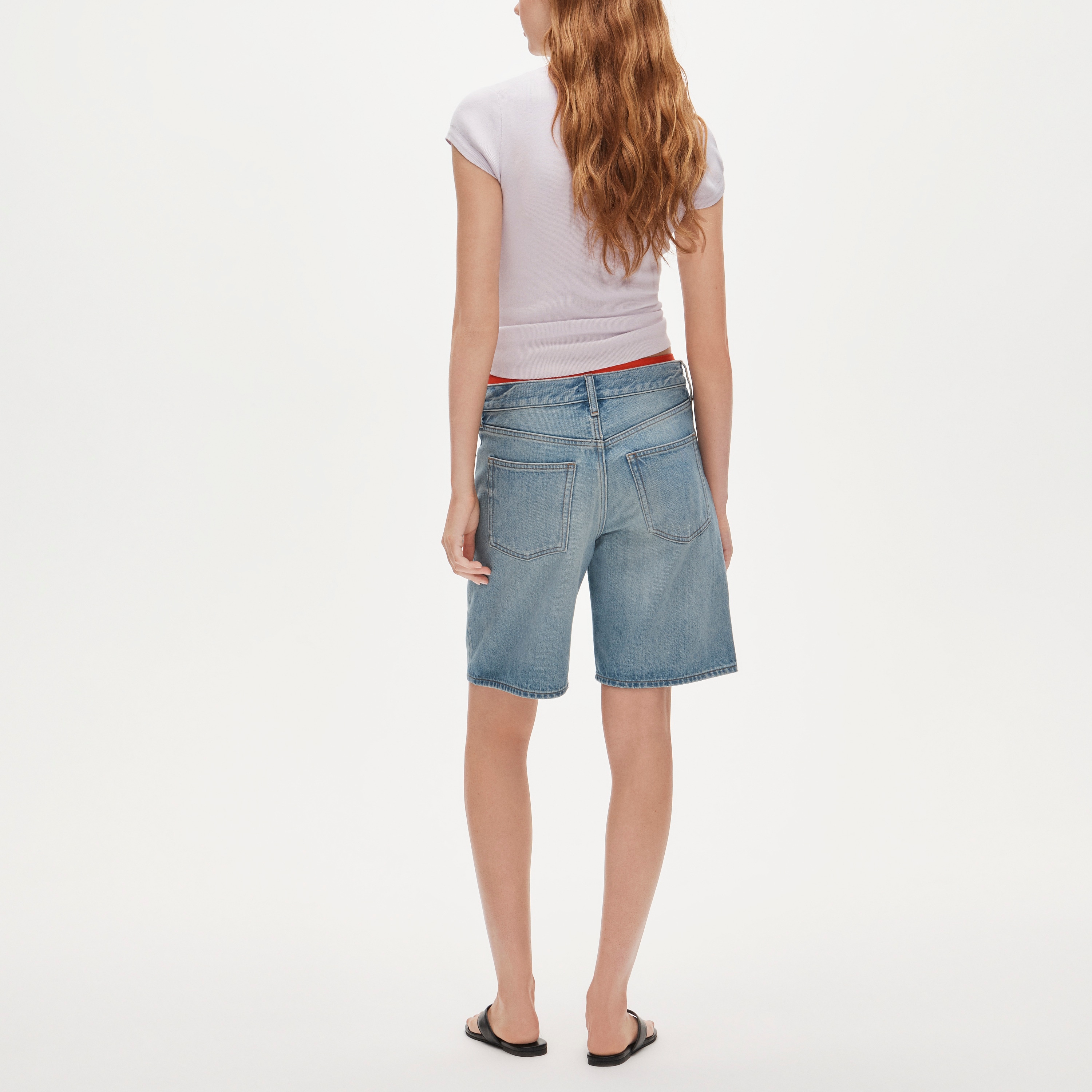 Denim Bermuda Short With Paracord For Women | J.Crew