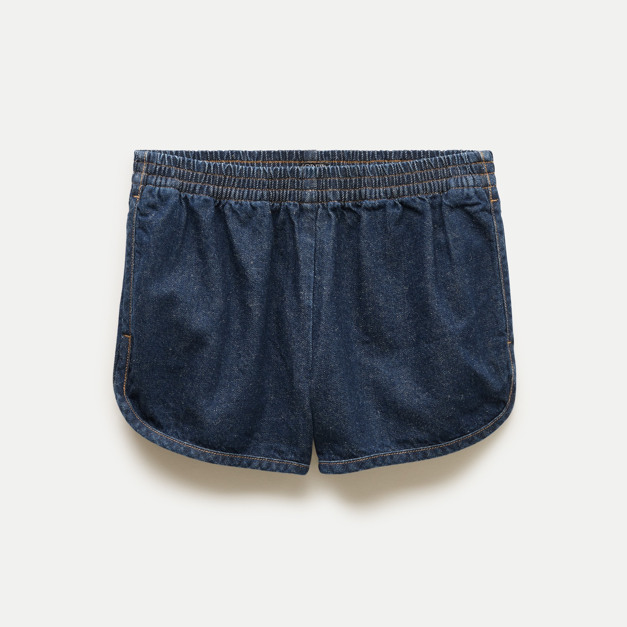 Boxer short in drapey denim