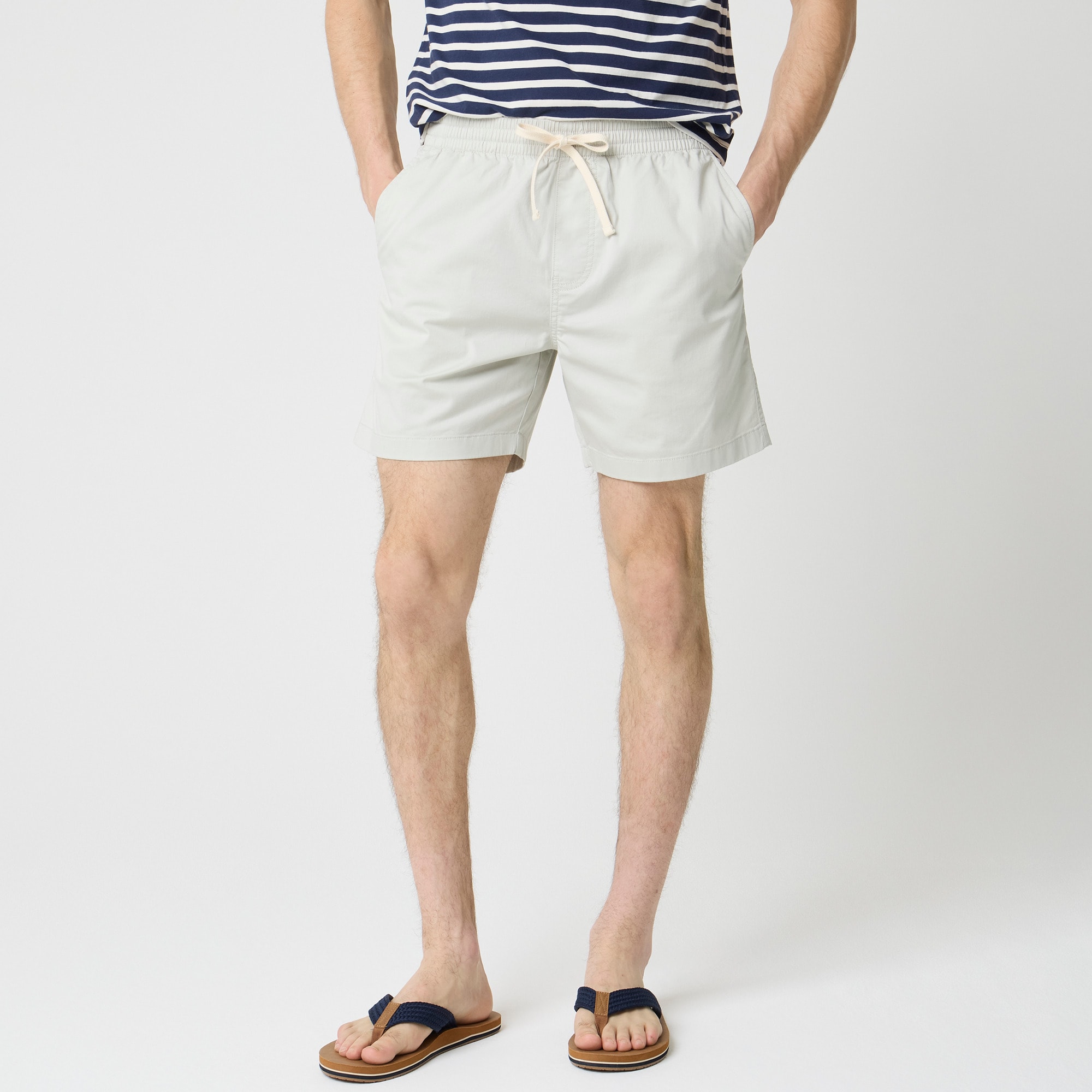 Twill drawstring dock short