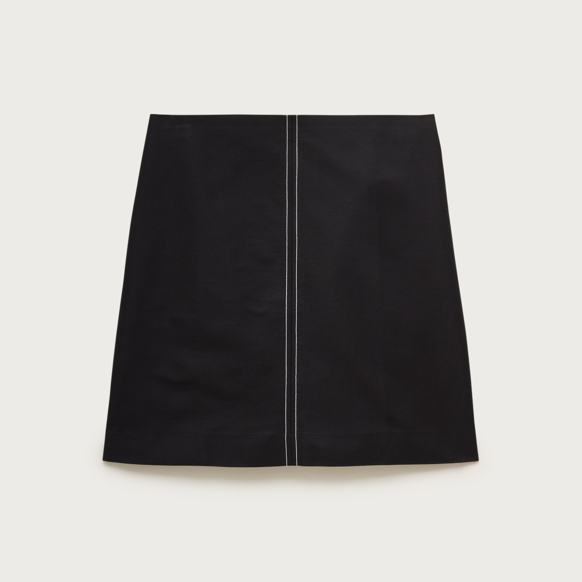 Fairfax skirt in contrast-stitch double cotton poplin from J.Crew - $118