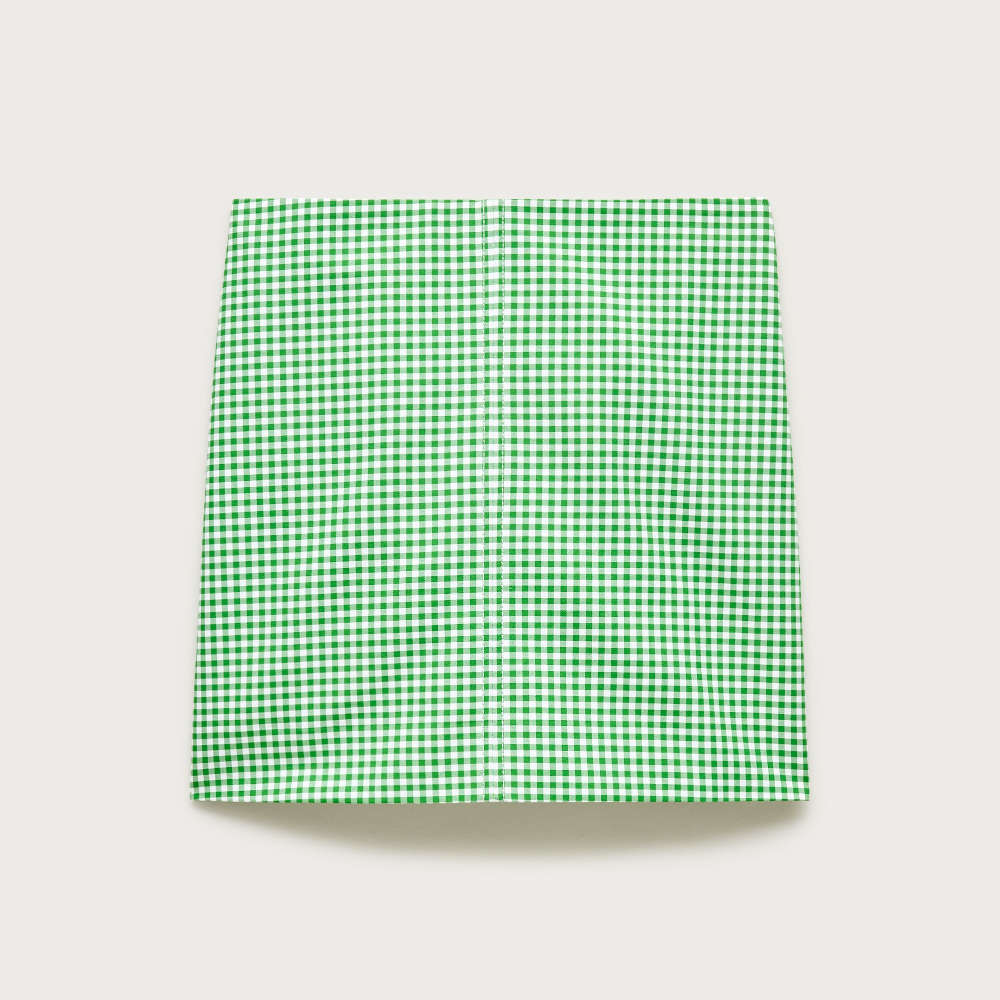 Fairfax mini skirt in gingham double cotton poplin