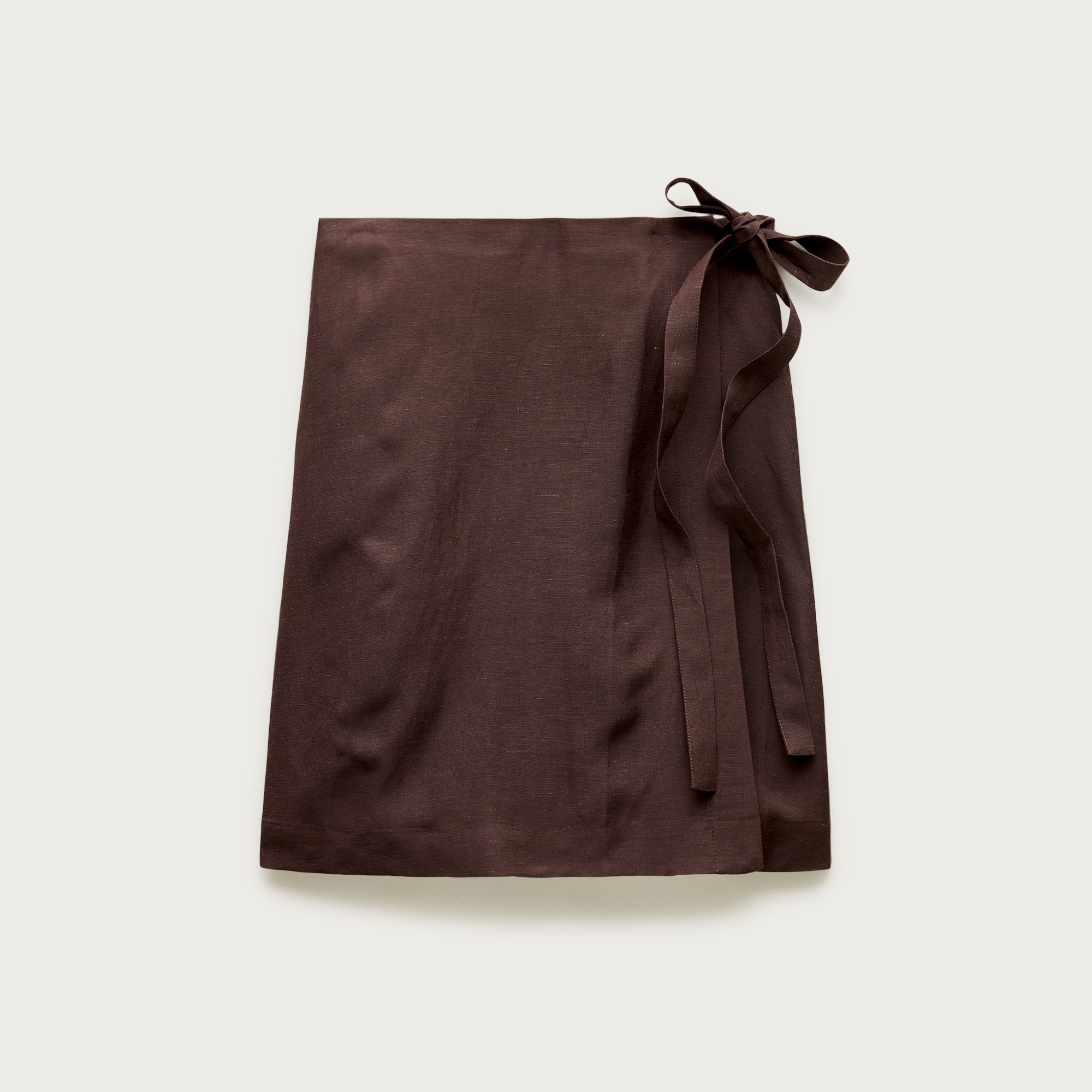 Fairfax faux-wrap skirt in linen blend from J.Crew - $119