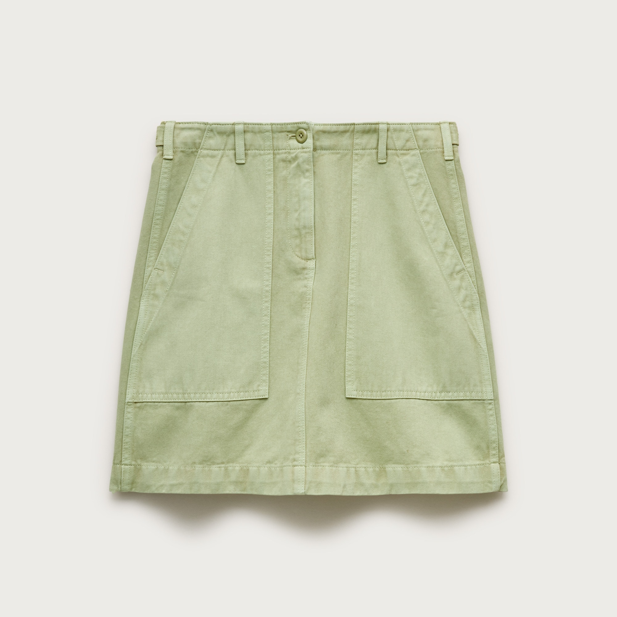 Utility mini skirt in chino - image 2