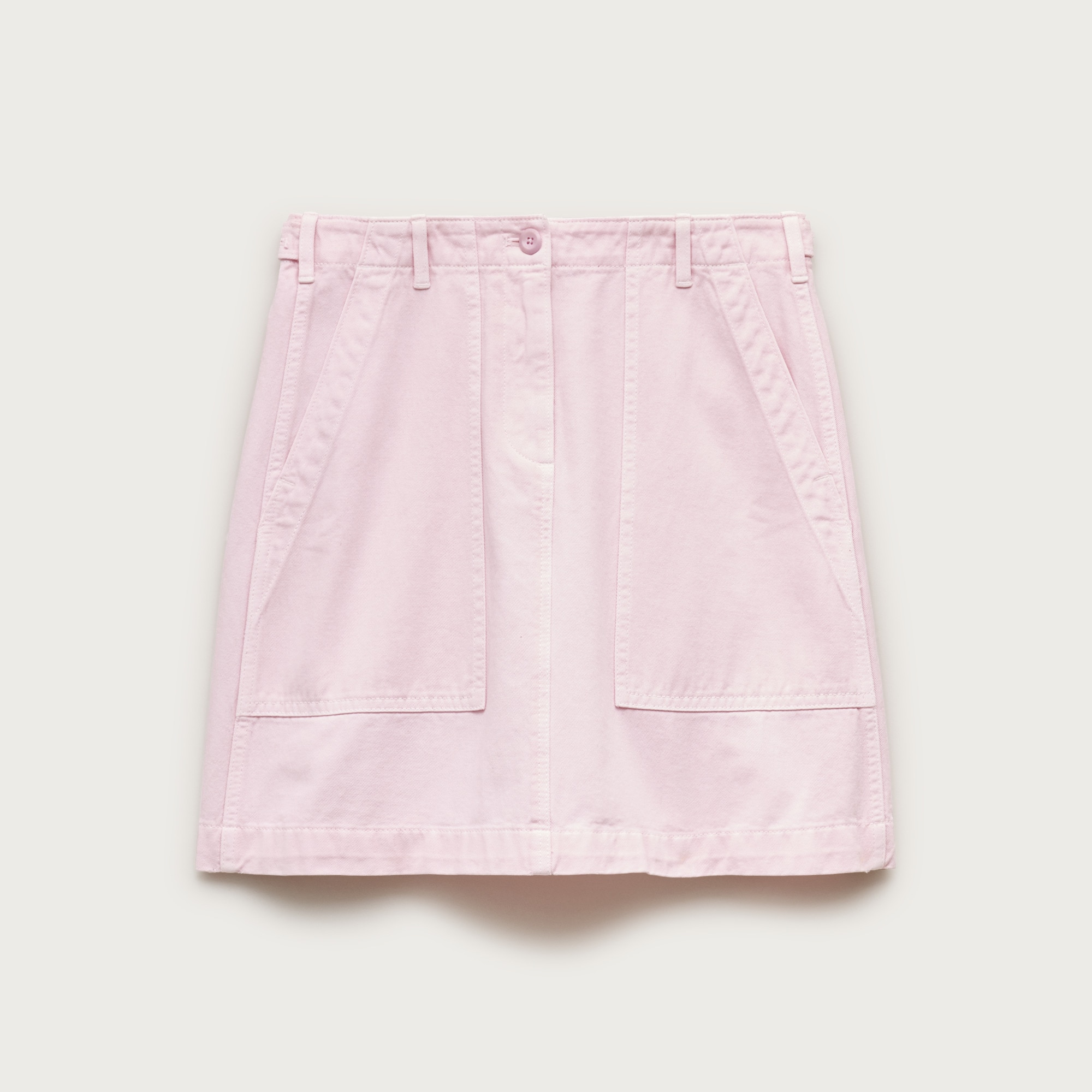 Utility mini skirt in chino
