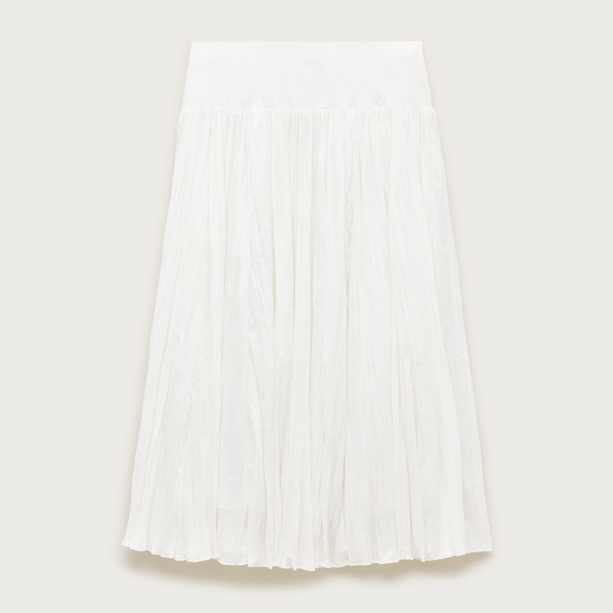 Midi crinkle skirt