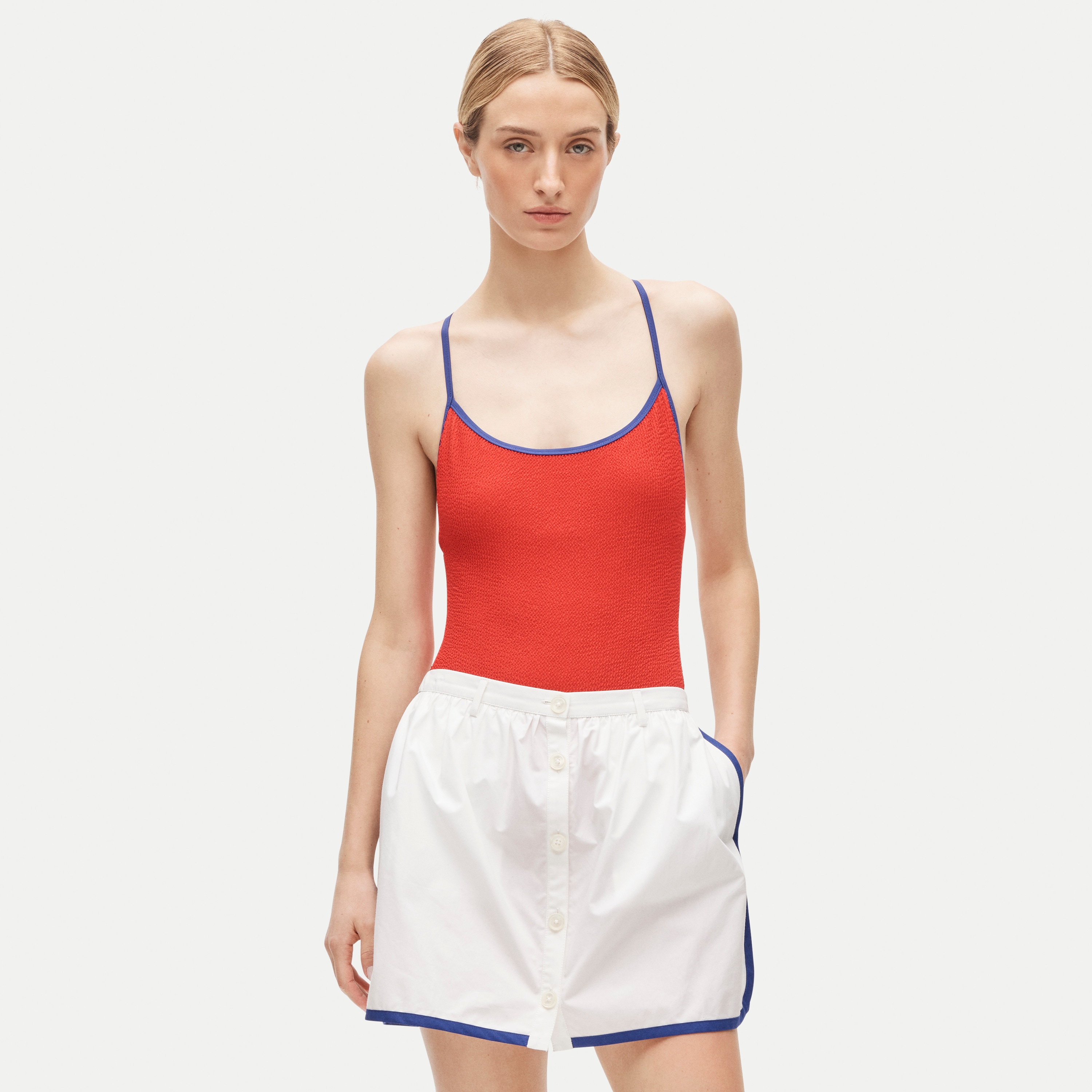 midi sun dress ROVE Lightweight Cotton Tiered Dress