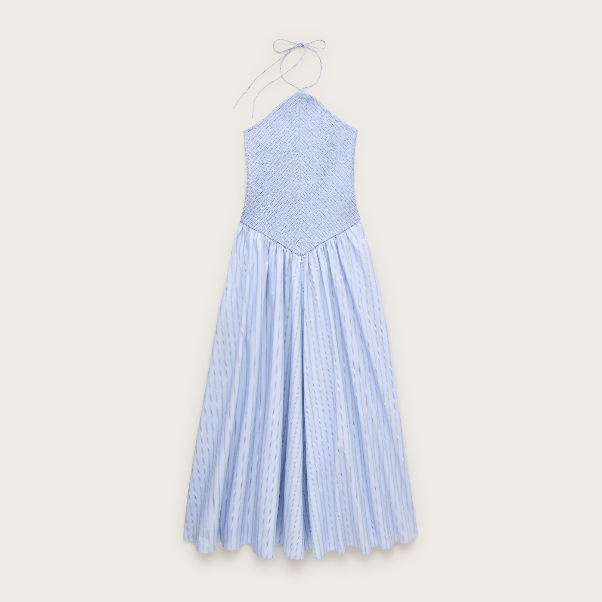 Smocked halter dress in stripe from J.Crew - $188