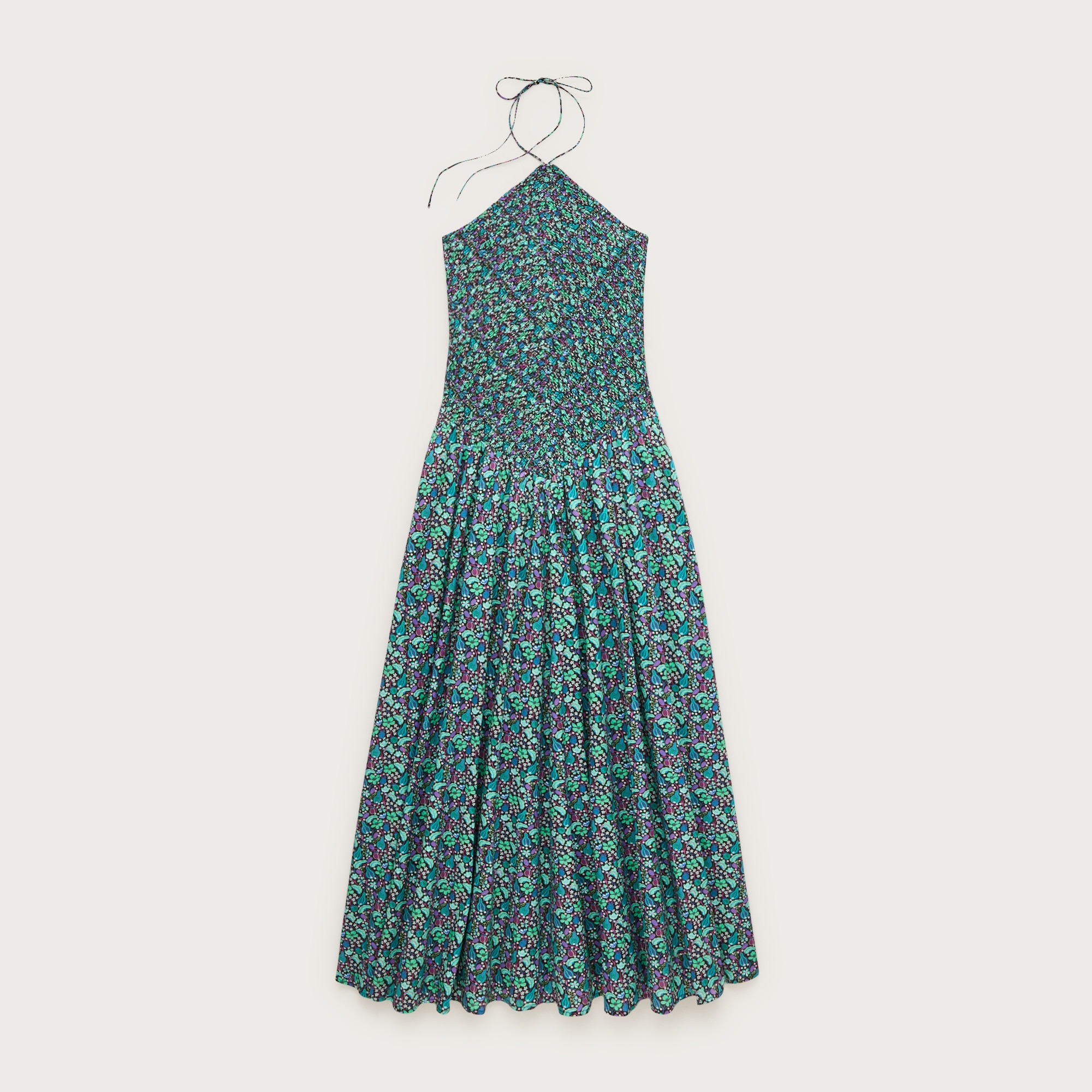 J.Crew Women's Petite smocked halter dress in Liberty fabric (Size XX Small)