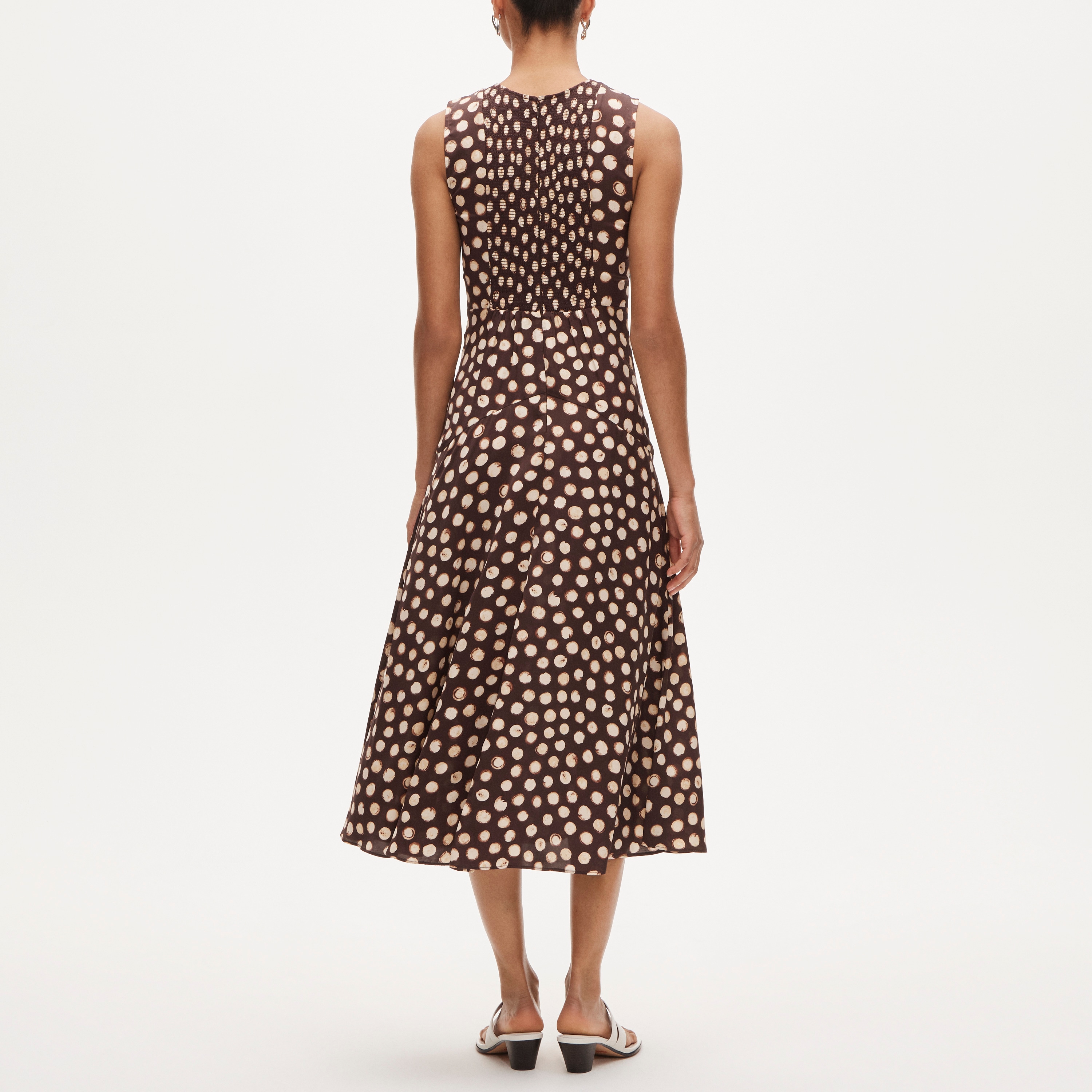 Veranda dress in dot print