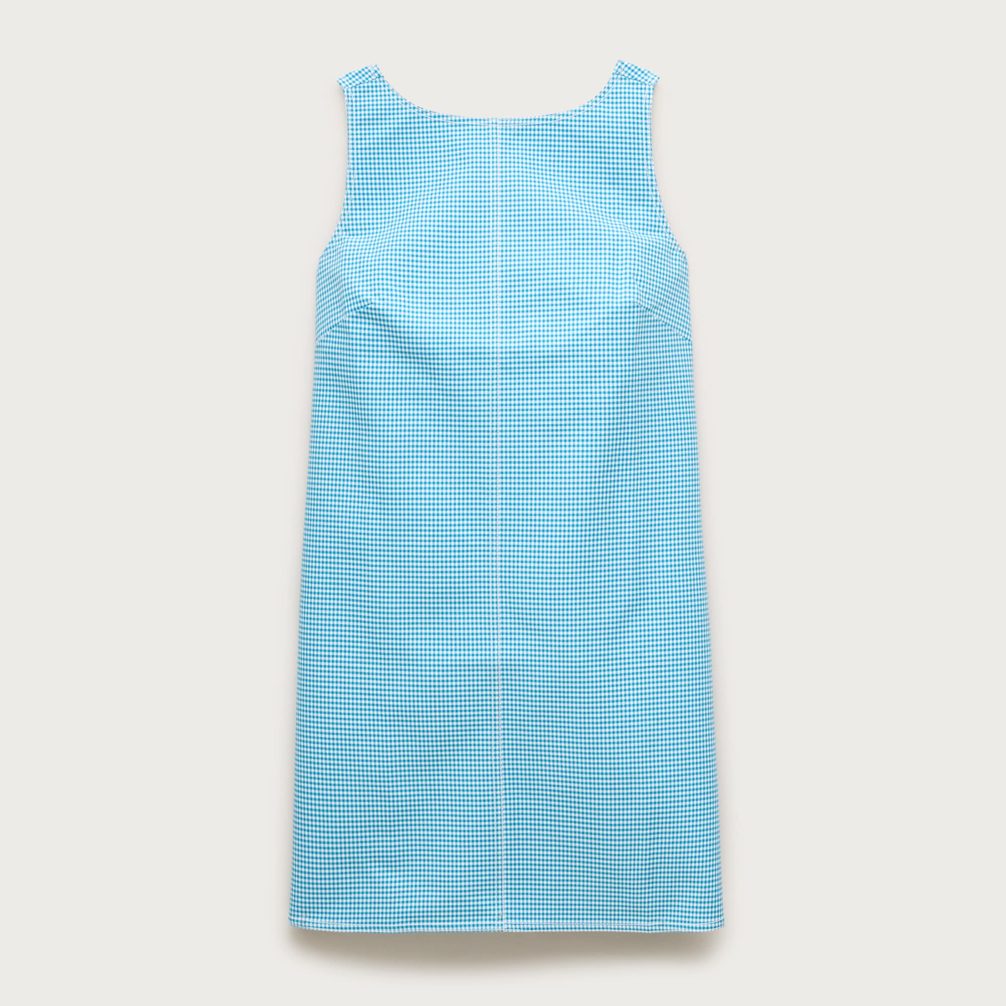 Billie Dress In Gingham Double Cotton Poplin For Women | J.Crew