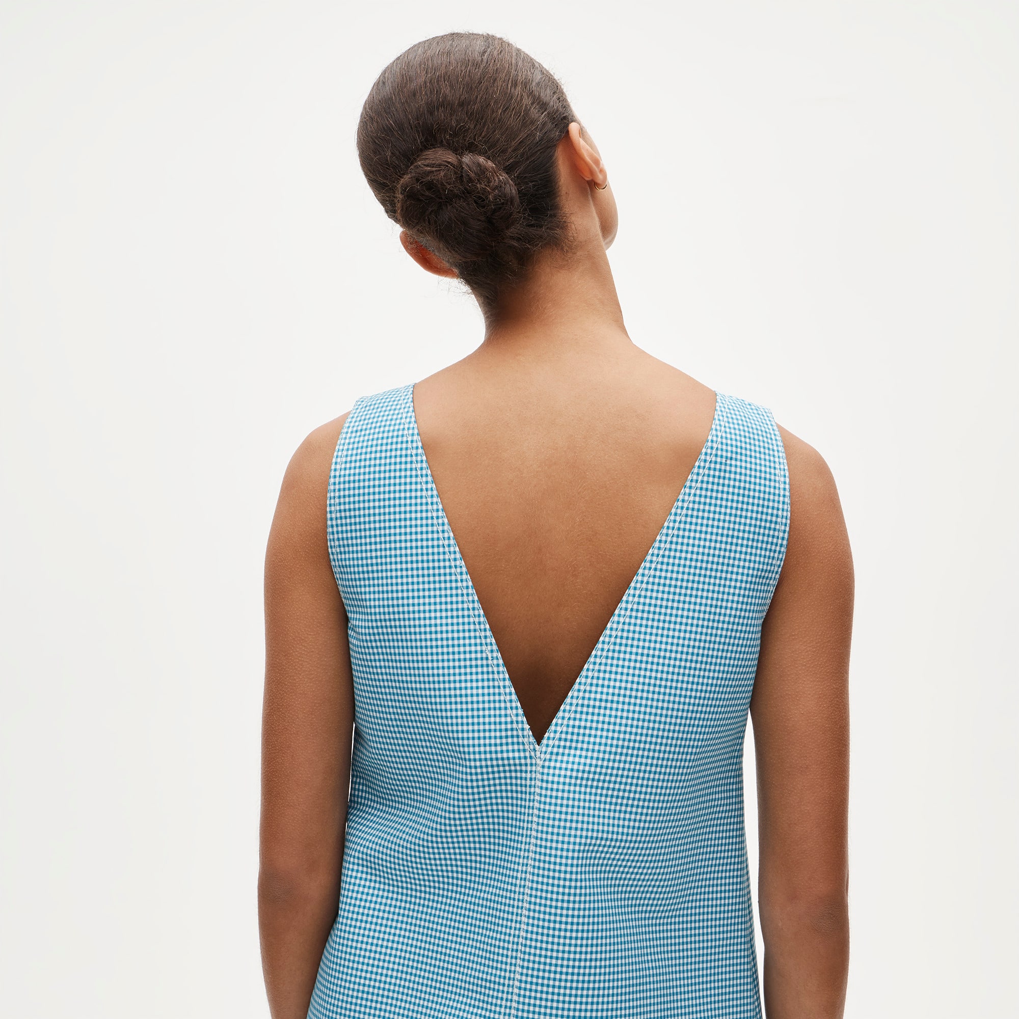 Billie dress in gingham double cotton poplin - image 3