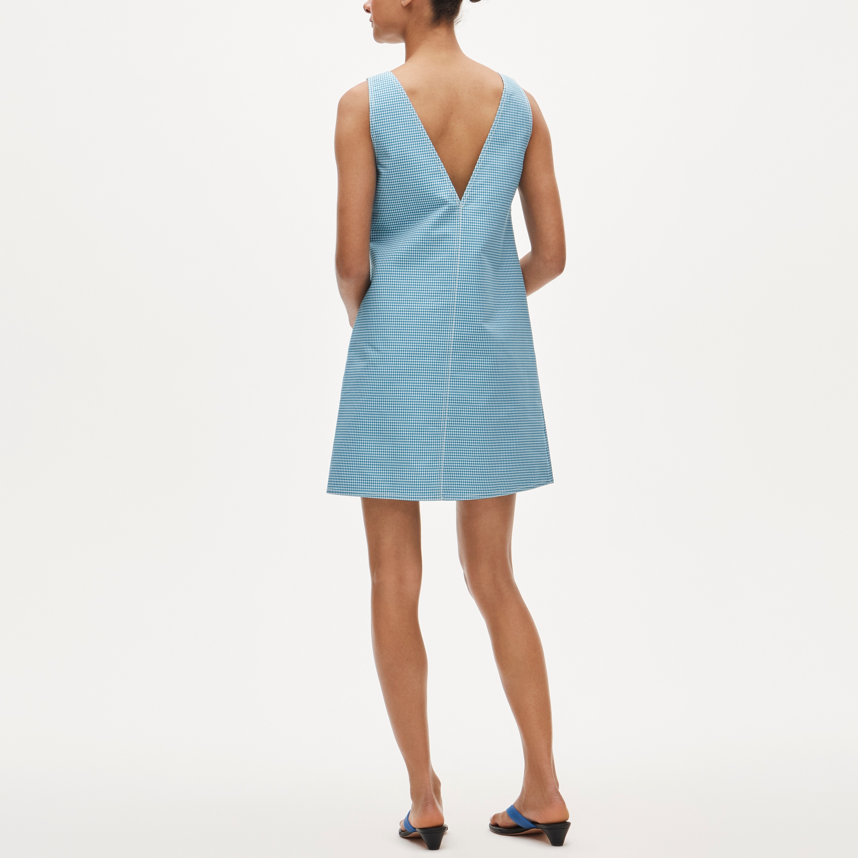 Billie dress in gingham double cotton poplin - image 5