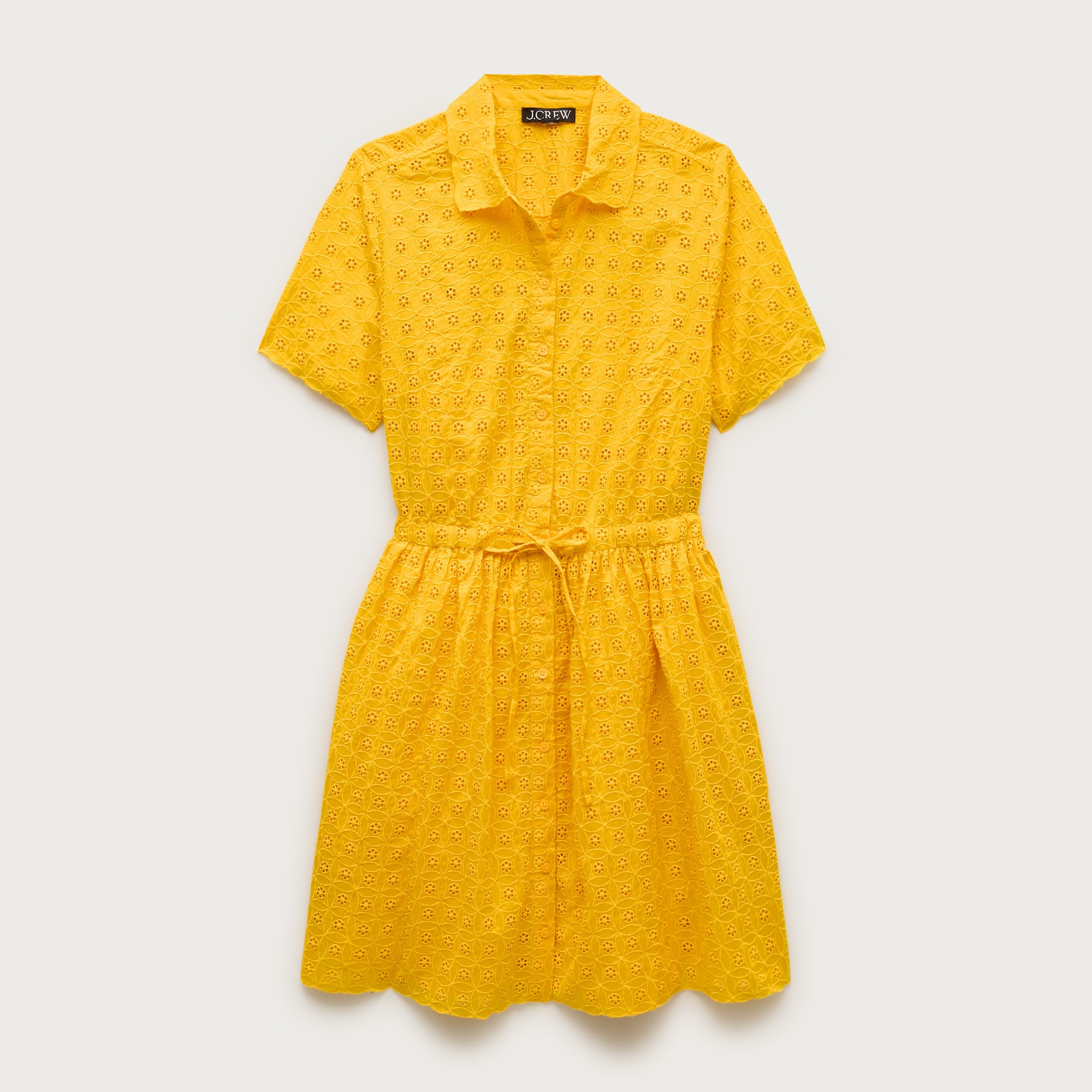 j crew orange eyelet dress New J Crew Orange Eyelet Lace Flare Sleeve Dress Size 8