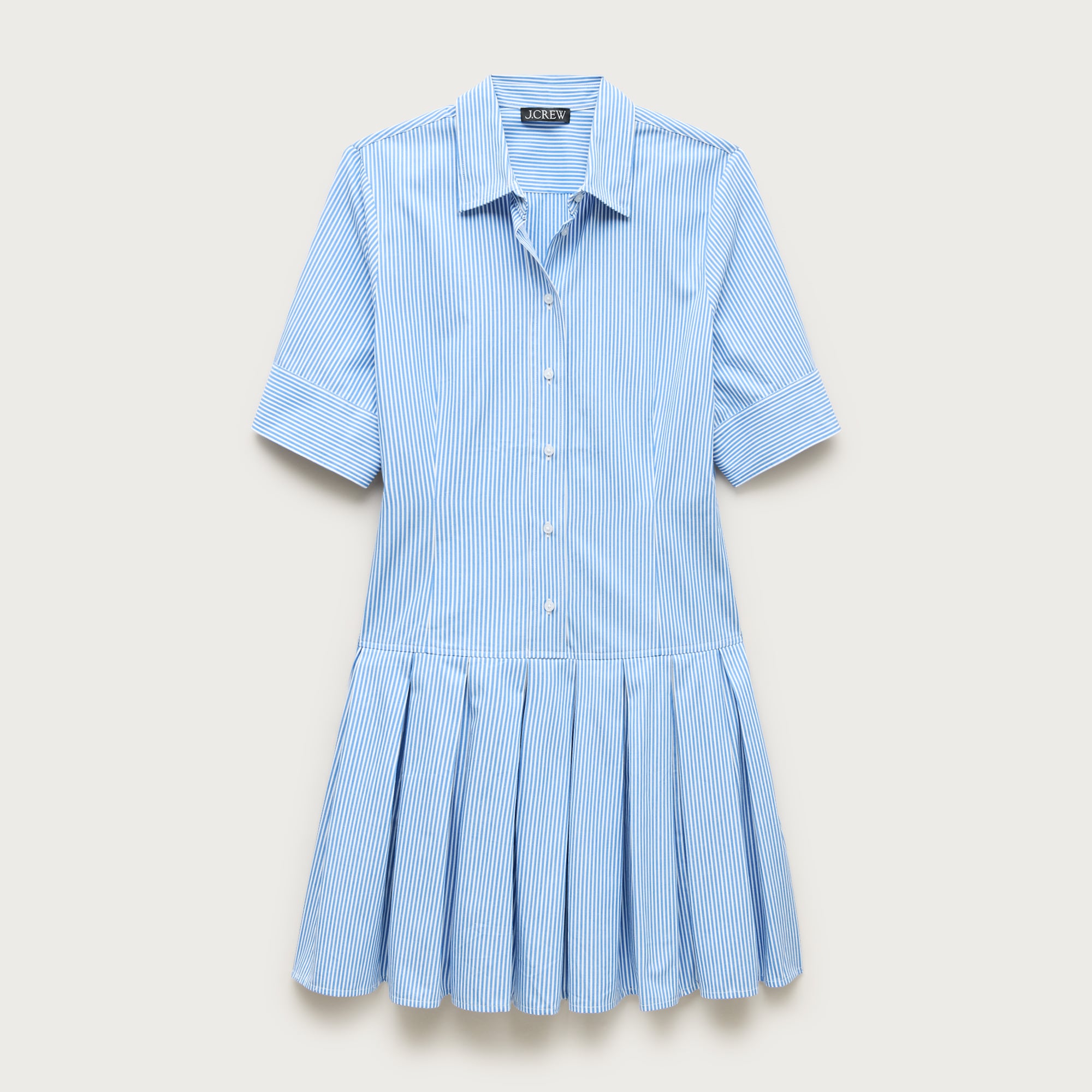 Ophelia mini shirt-dress in striped cotton poplin from J.Crew - $148