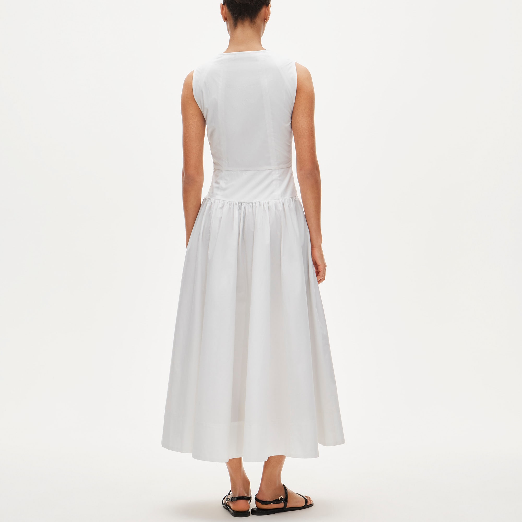 Button-front dress in cotton poplin - image 5
