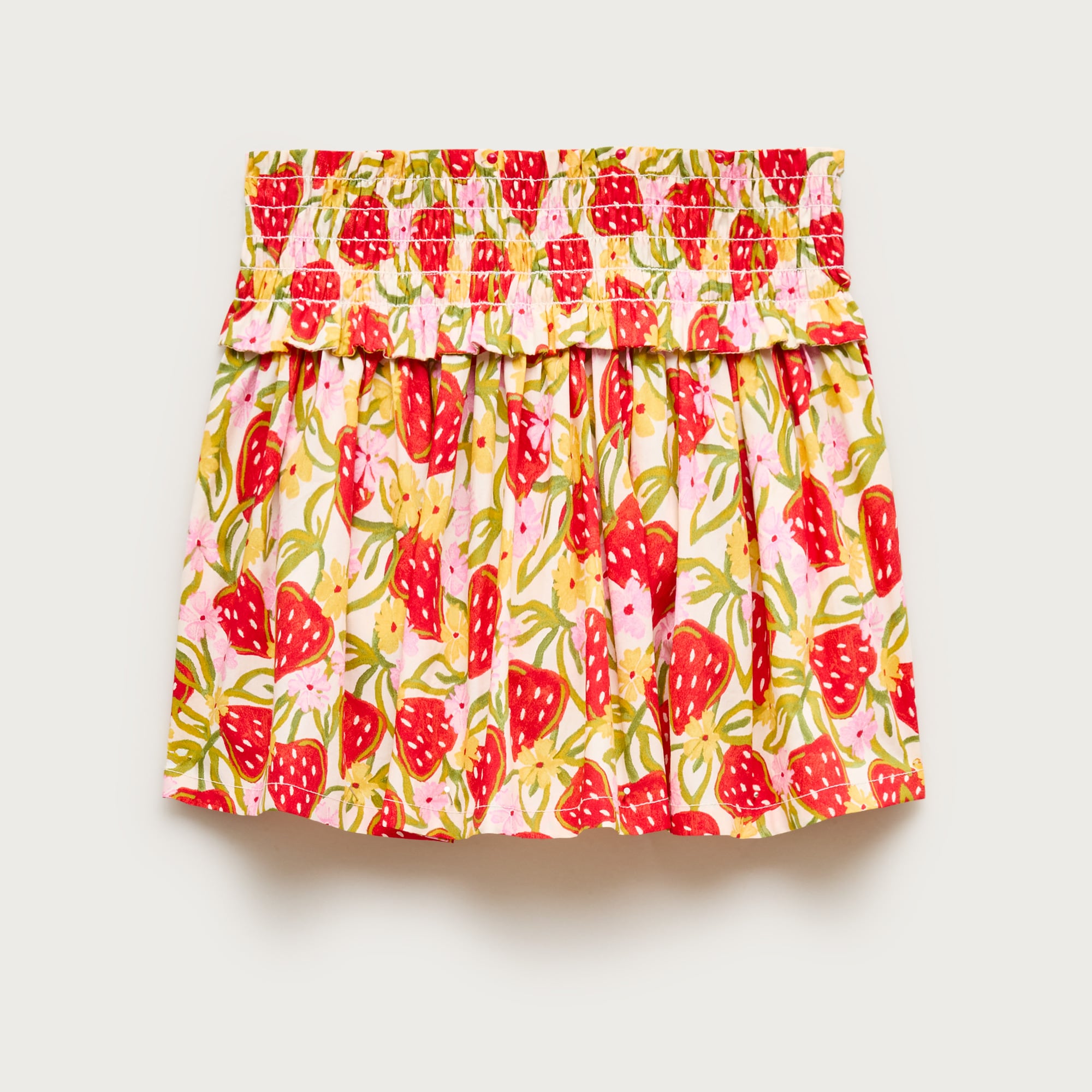 Girls' smocked-waist skirt in cotton poplin from J.Crew - $60