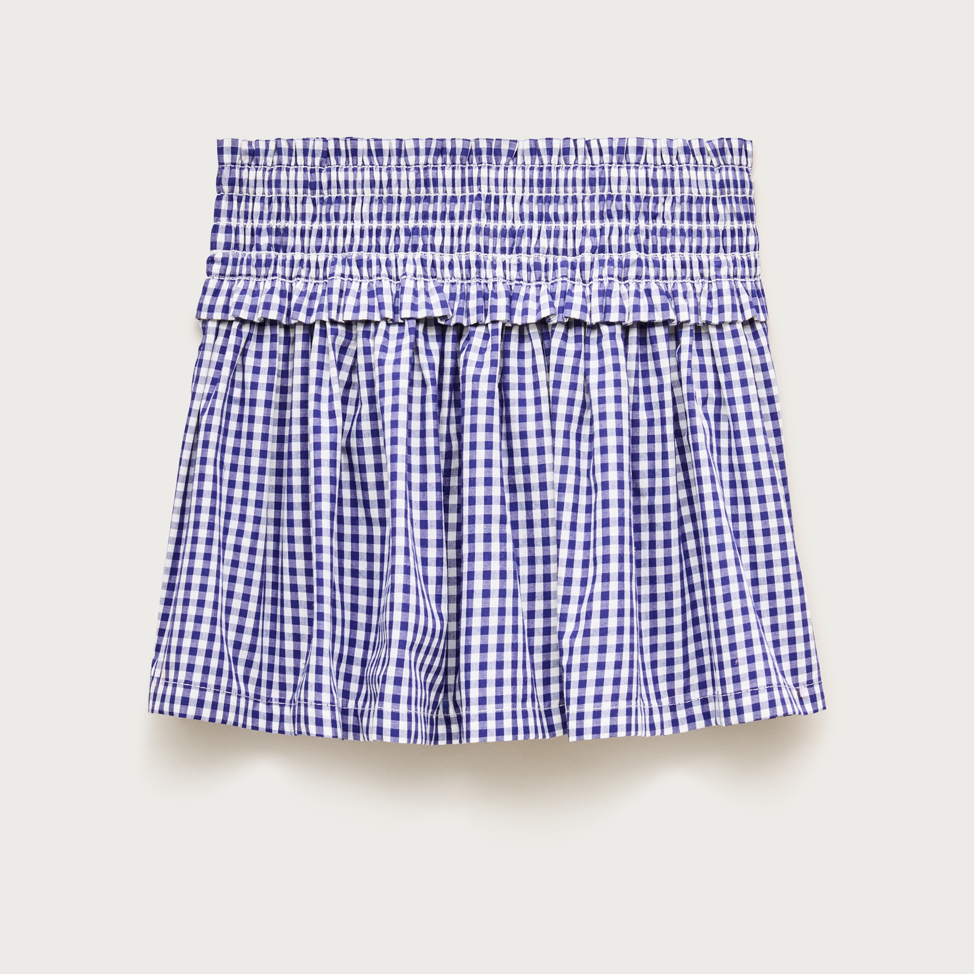 Girls' smocked-waist skirt in cotton poplin from J.Crew - $69.50