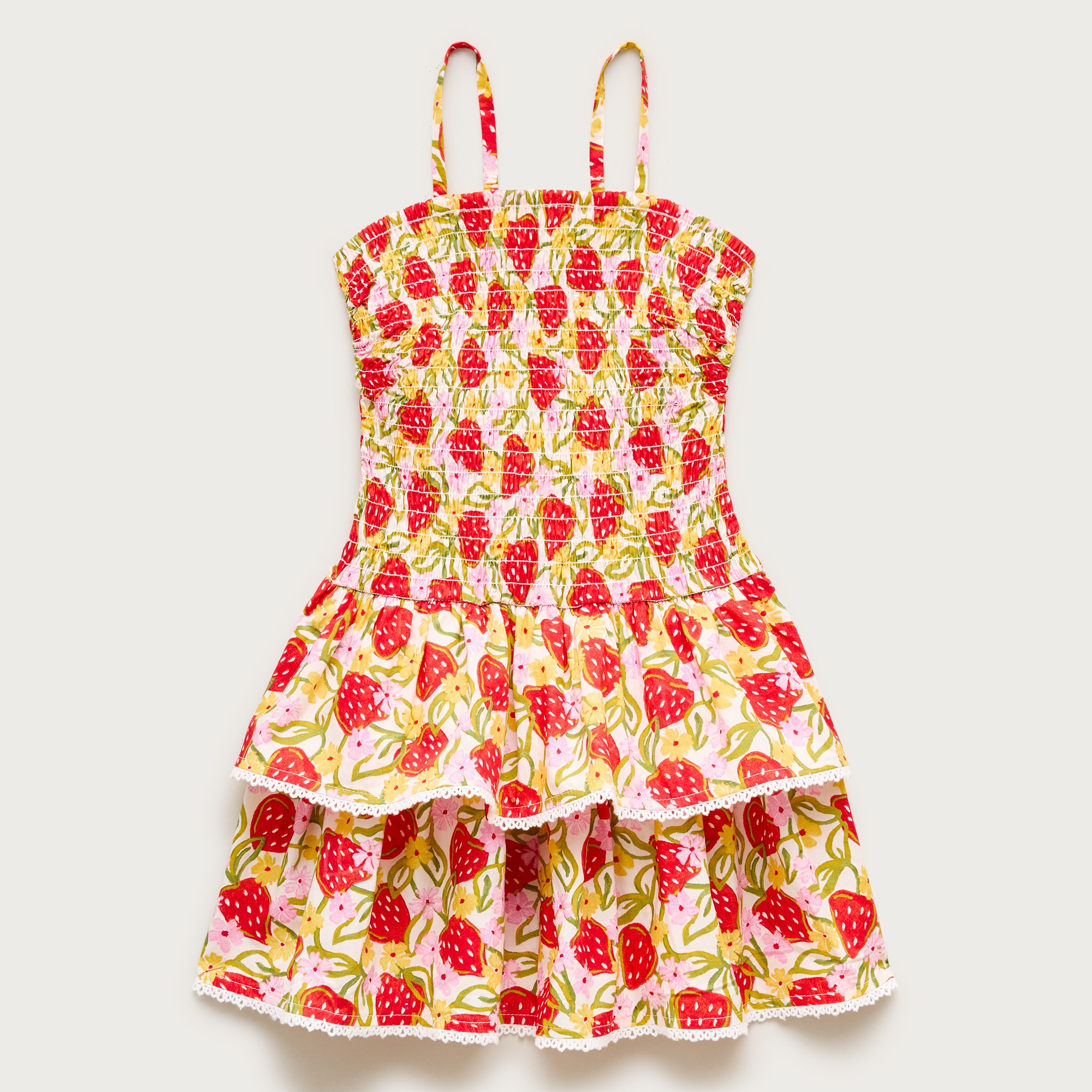Girls' cupcake dress in cotton poplin