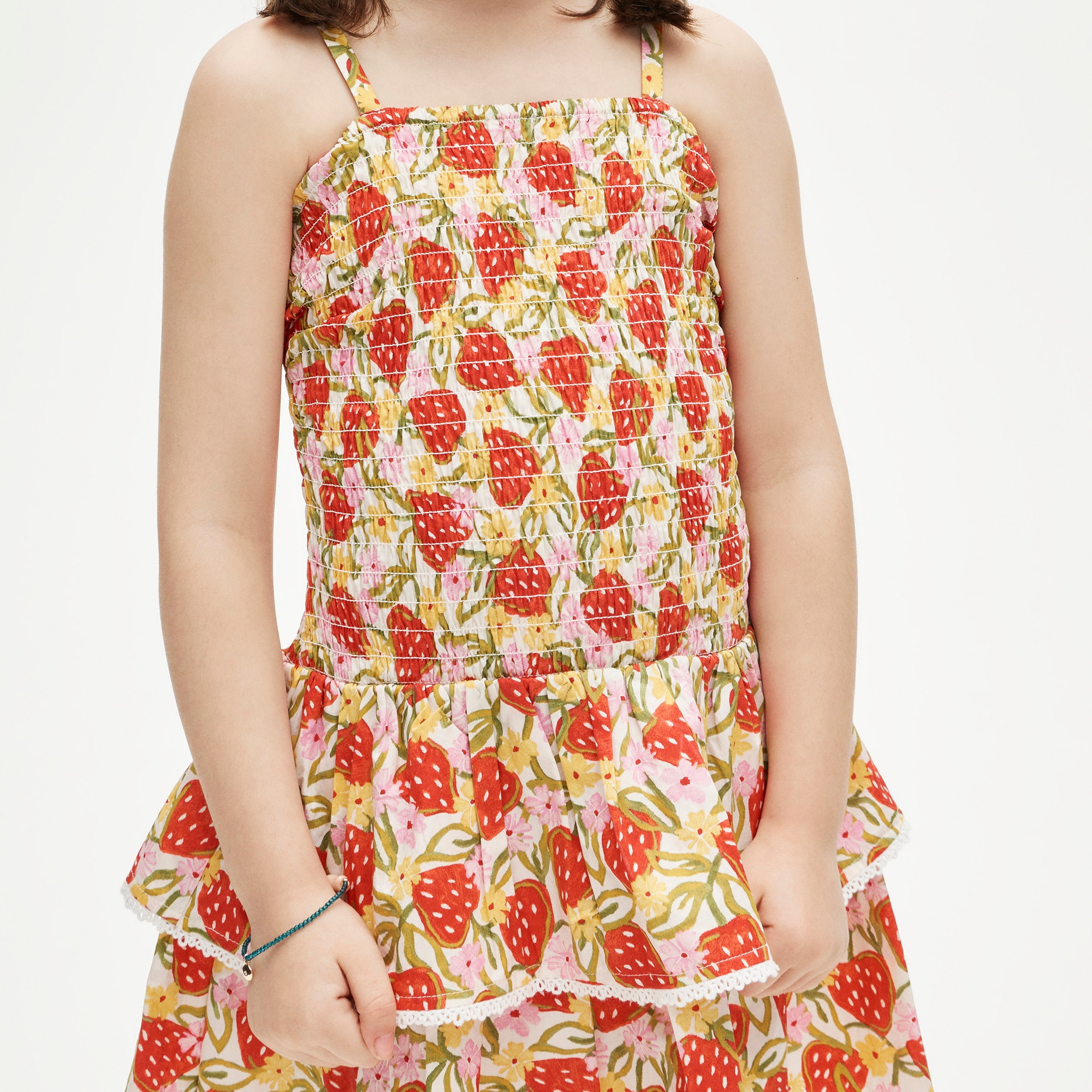 Girls' cupcake dress in cotton poplin