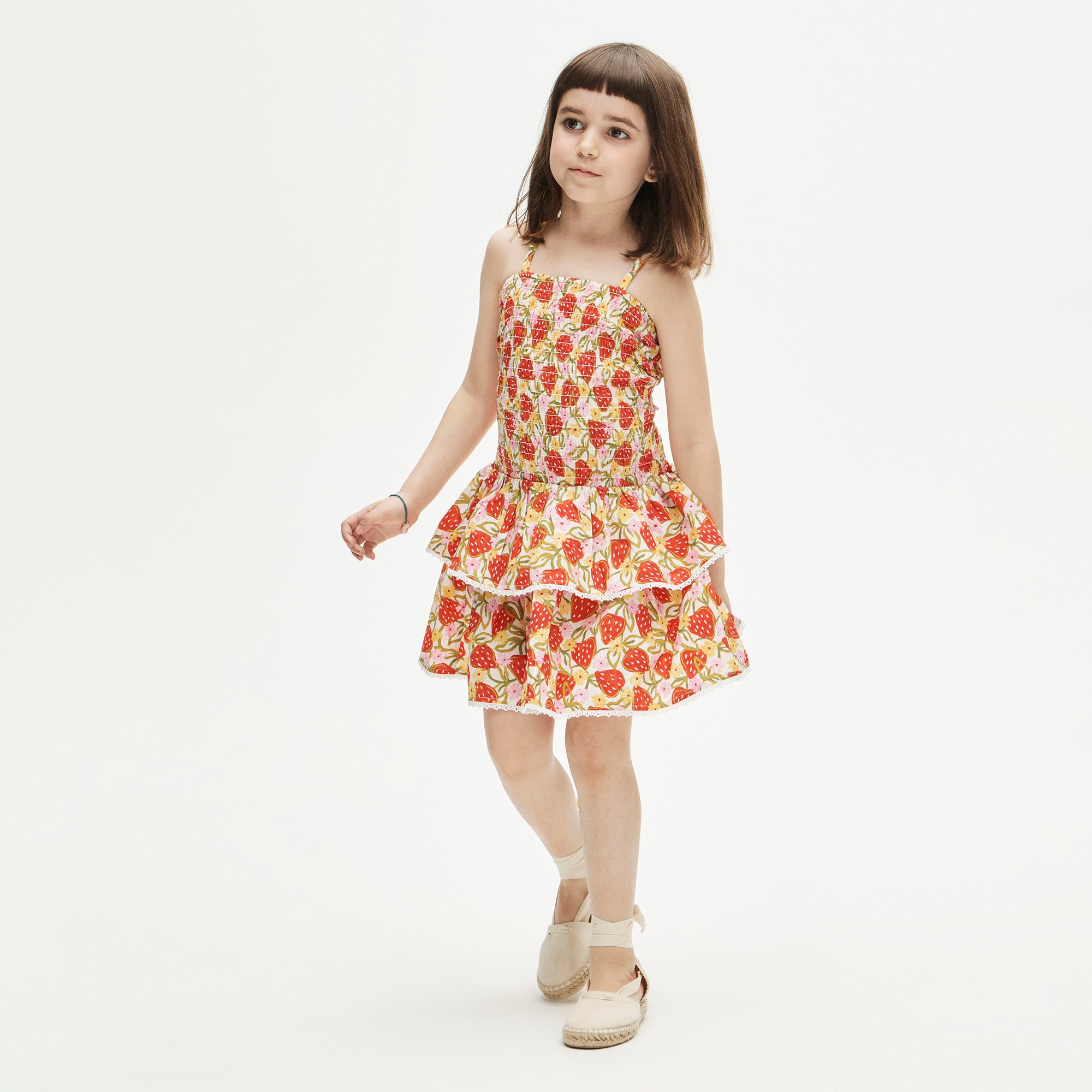 Girls' cupcake dress in cotton poplin