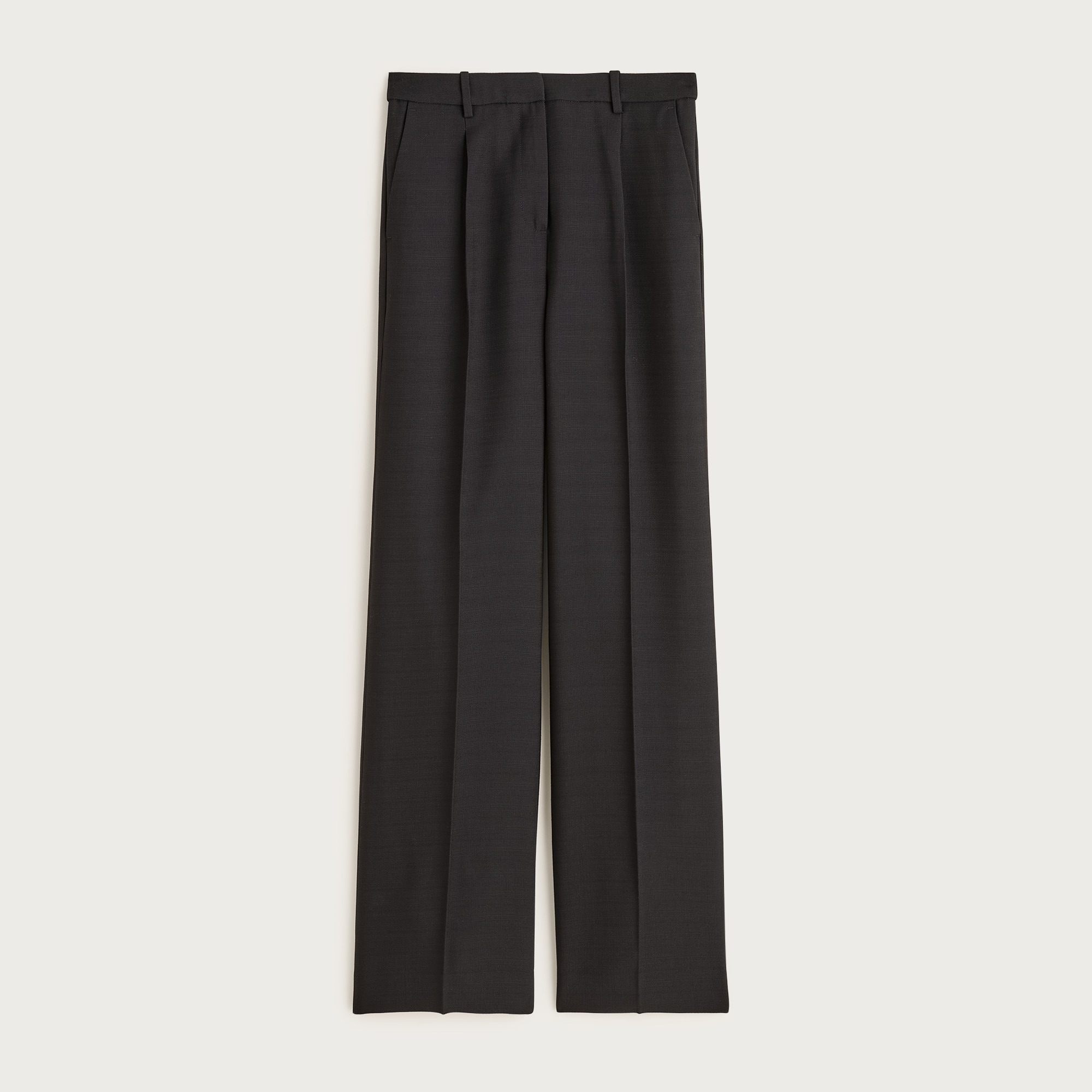 Essential wide-leg pant in luster canvas