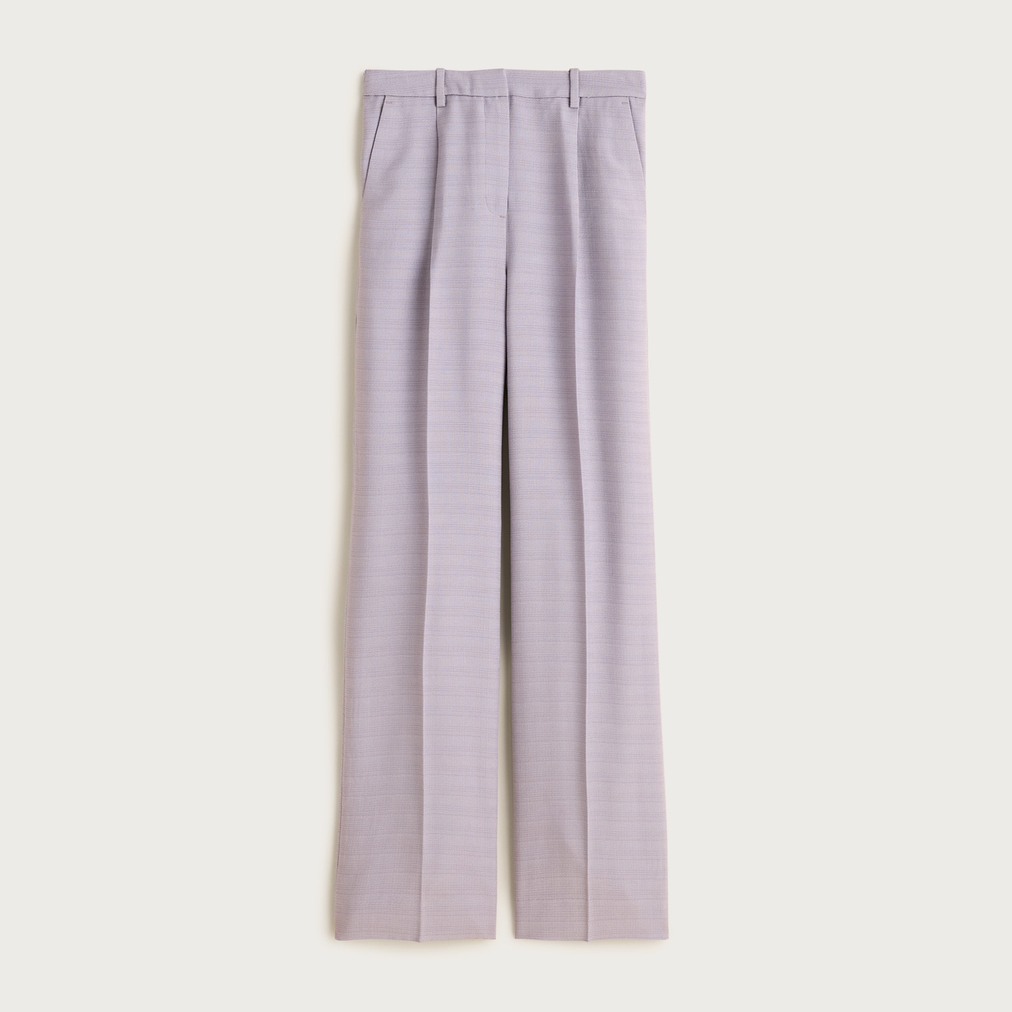 Petite Essential wide-leg pant in luster canvas - Purple