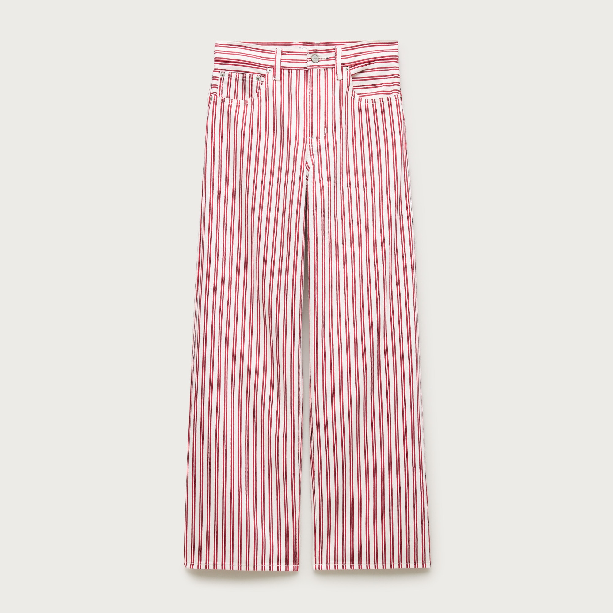 Everyday wide-leg jean in stripe