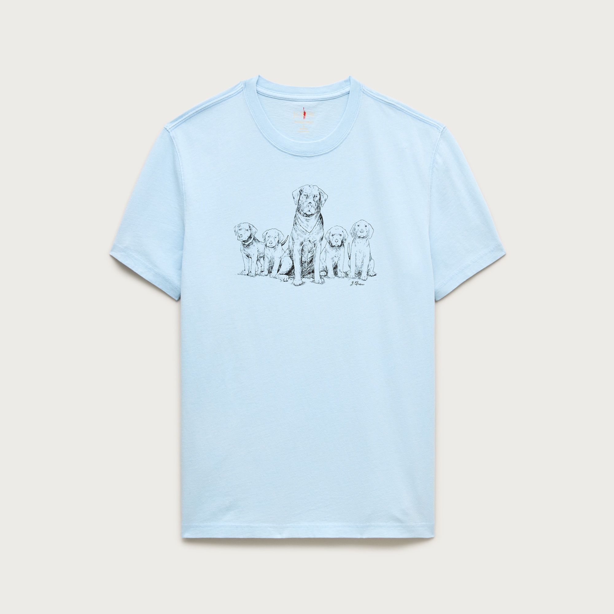 Vintage-wash cotton graphic T-shirt
