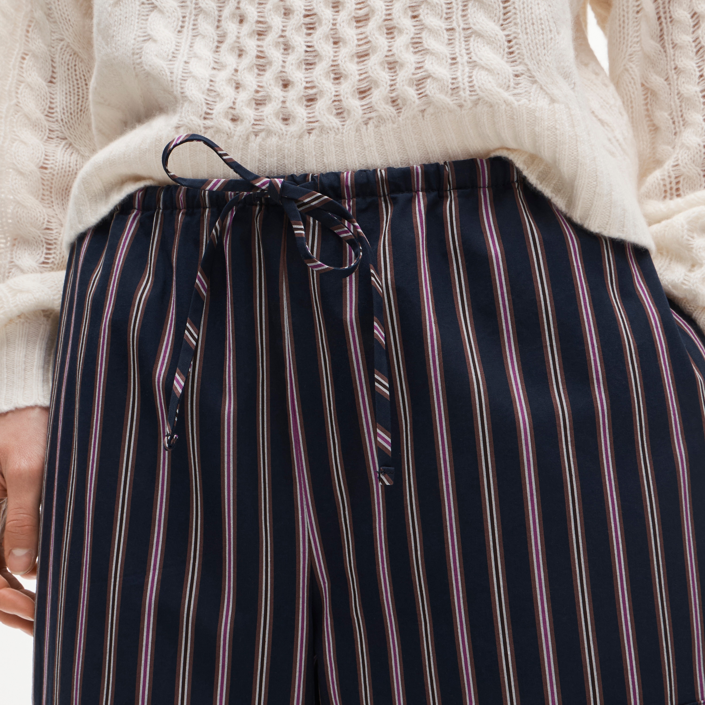 Luna pant in striped cotton poplin - image 4