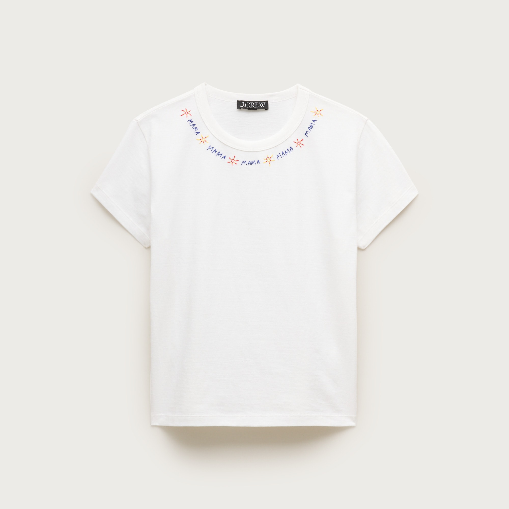 Boyfriend jersey classic-fit embroidered "Mama" T-shirt from J.Crew - $49.50