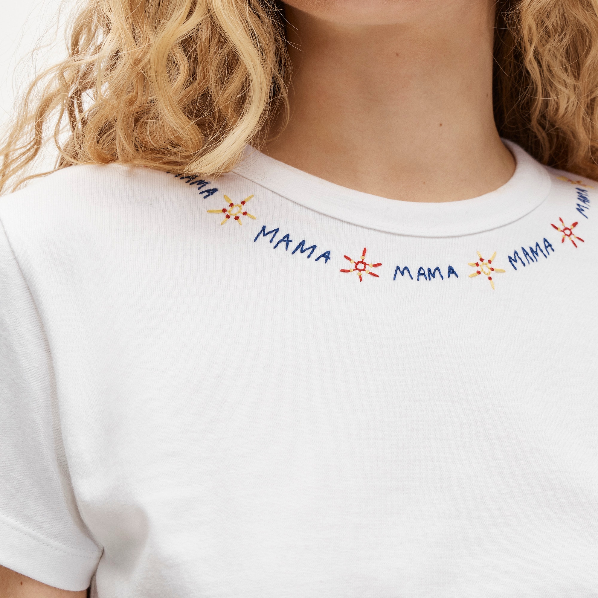 Boyfriend Jersey Classic-fit Embroidered 