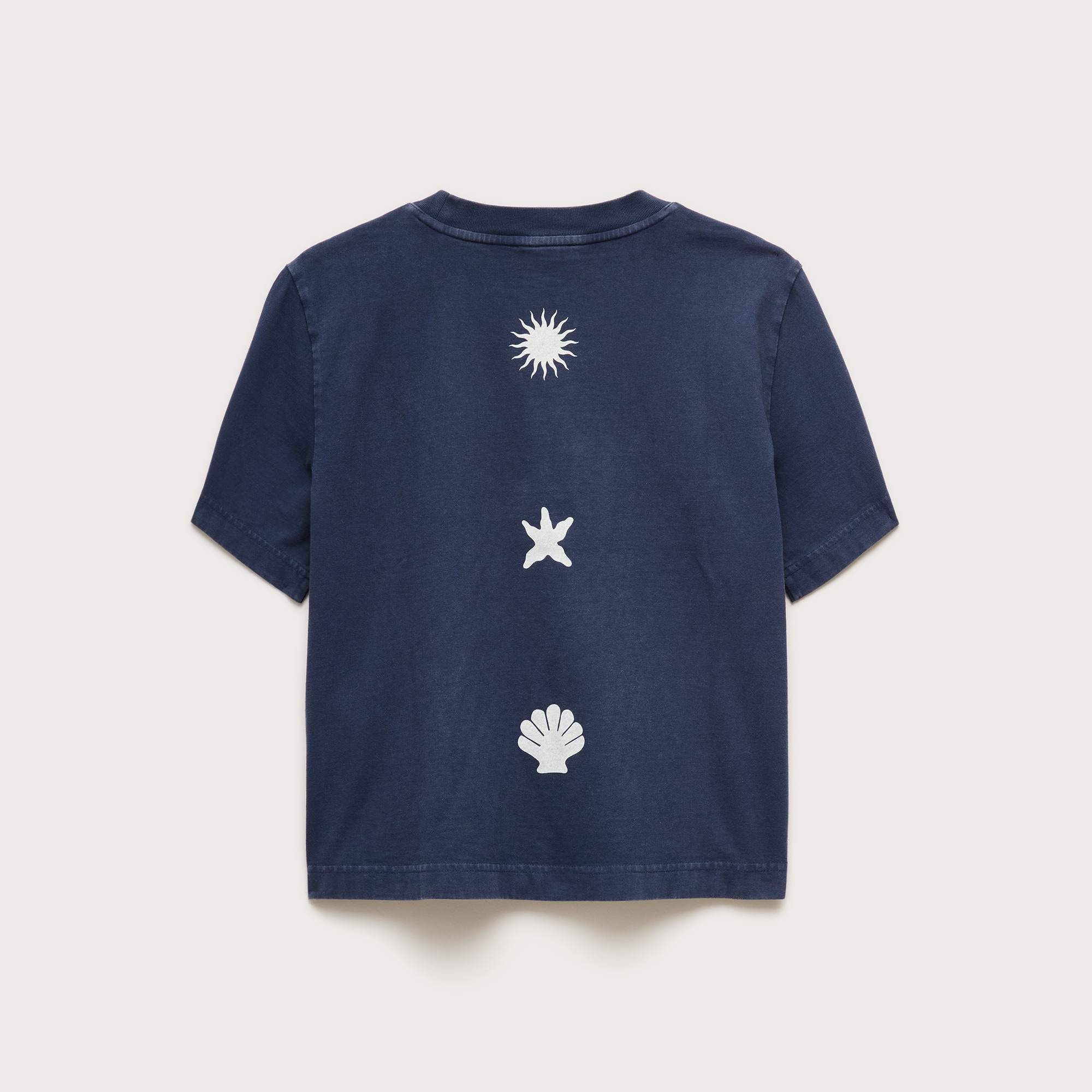 Boyfriend jersey relaxed cropped "Palm Sands" graphic T-shirt - image 5