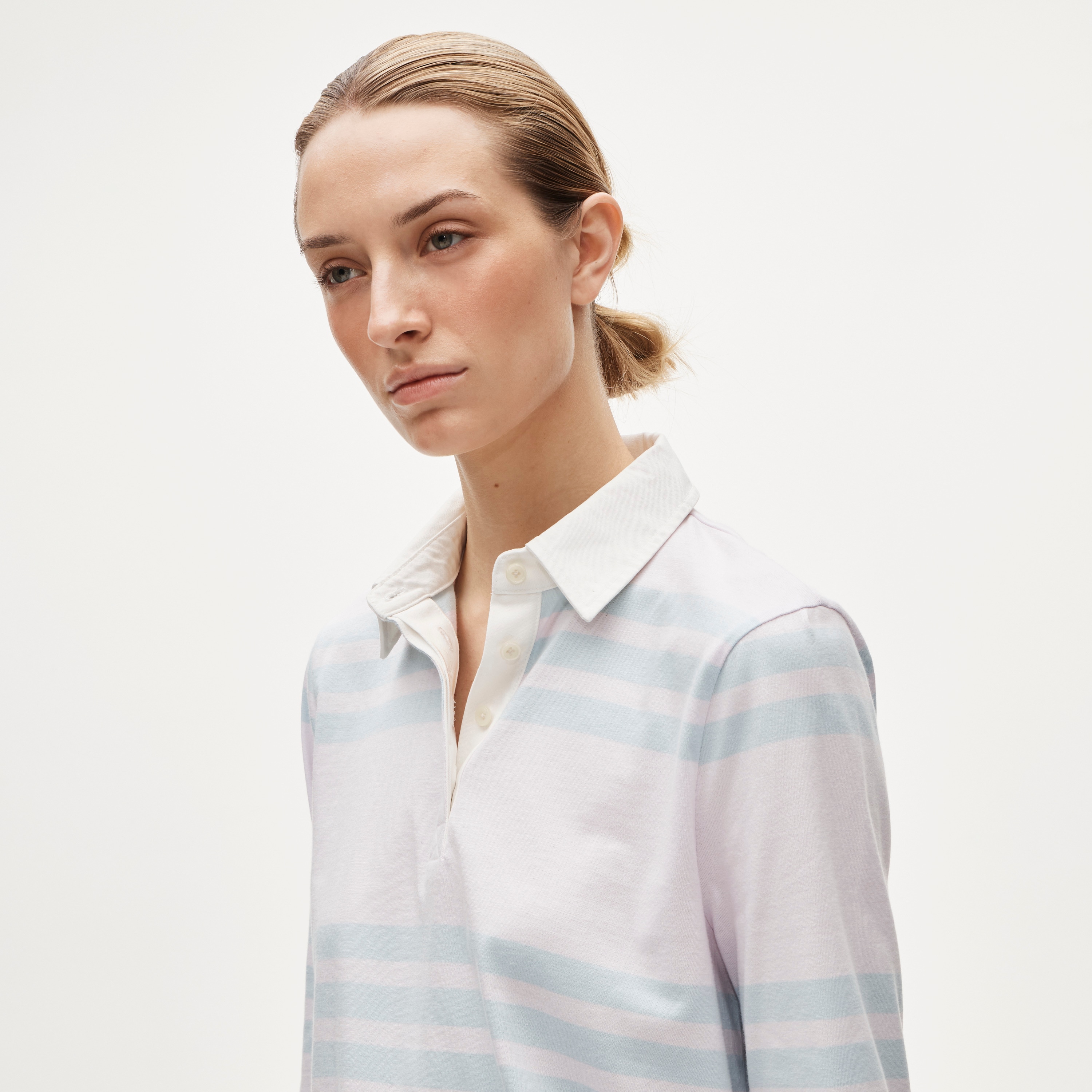 Boyfriend jersey rugby shirt in stripe