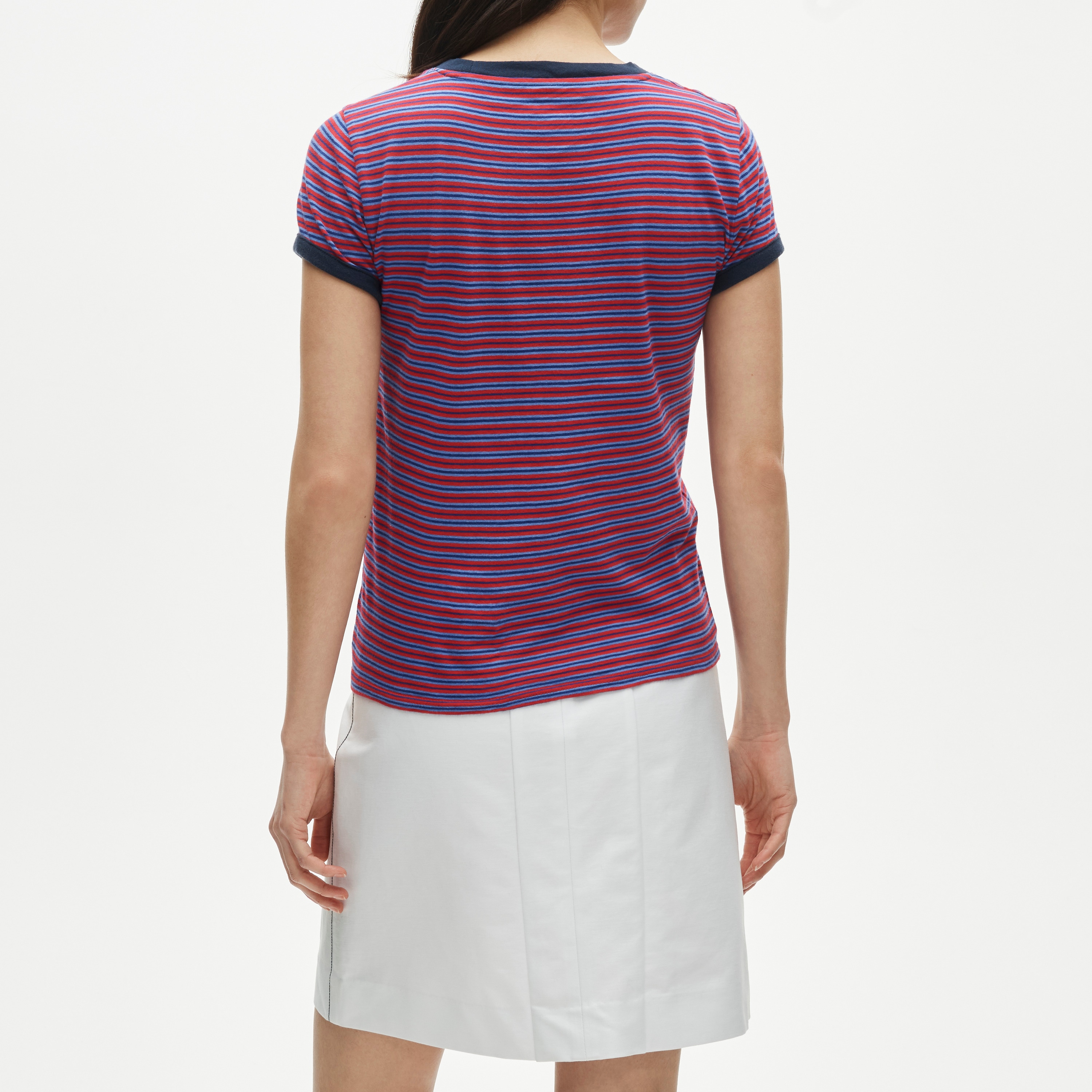 Vintage jersey ringer T-shirt in stripe - image 5