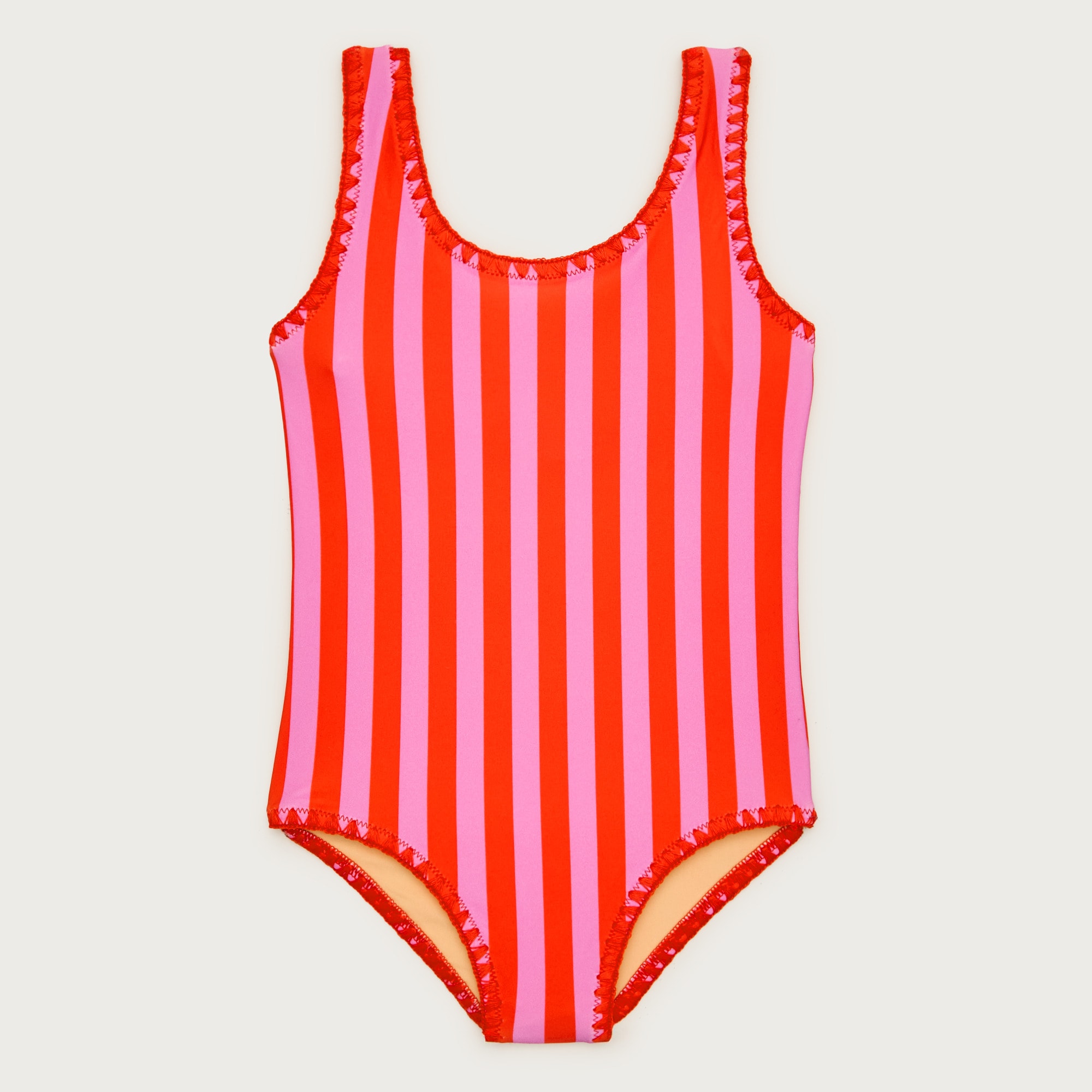 Girls' crochet-stitch one-piece swimsuit in prints from J.Crew - $44.50