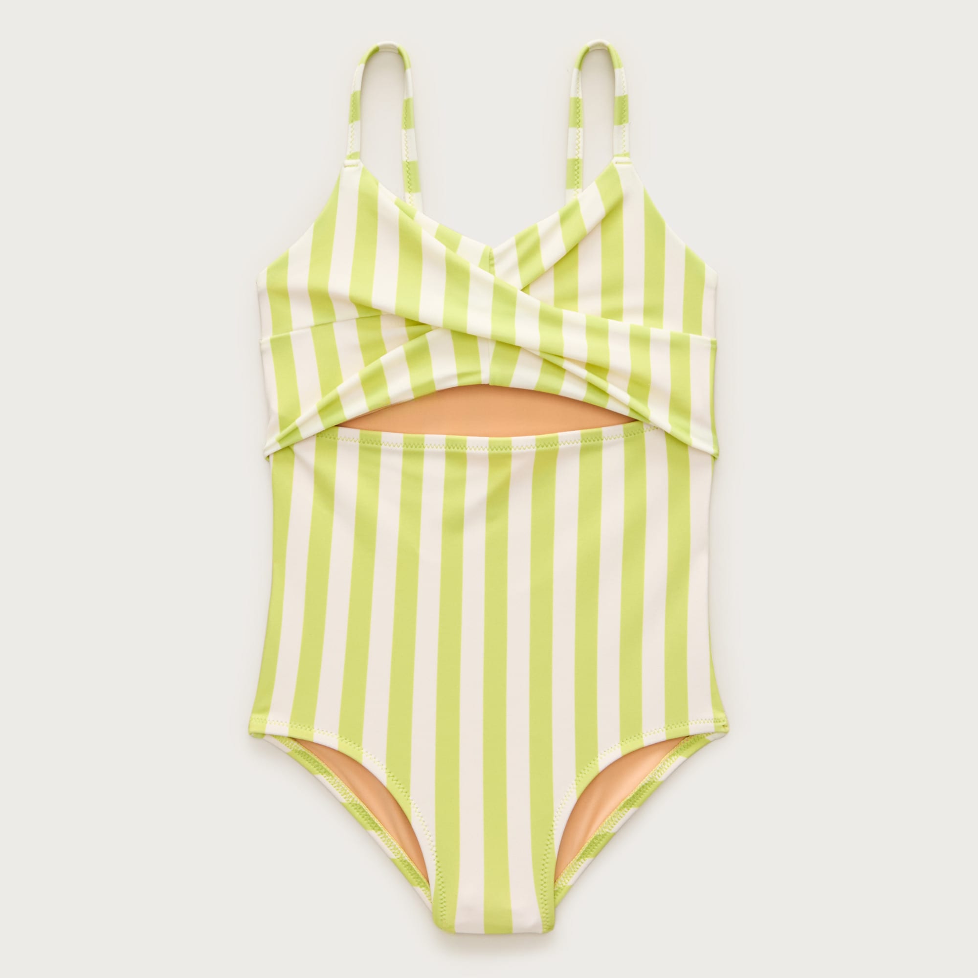 Girls' twist-front one-piece swimsuit from J.Crew - $65