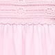Girls' crochet ruffle-sleeve dress in jersey PARIS PINK