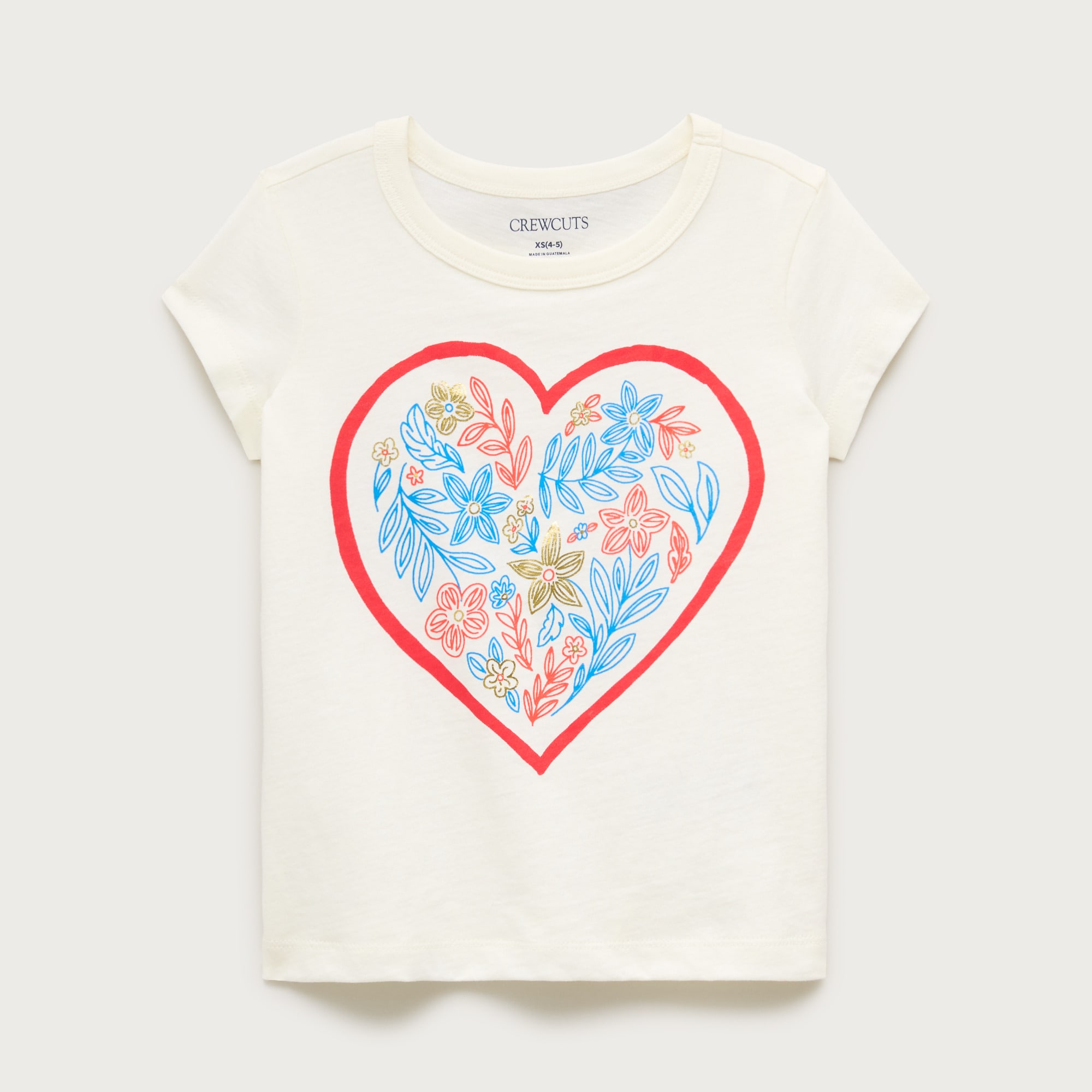 Girls' short-sleeve flower heart T-shirt from J.Crew - $36