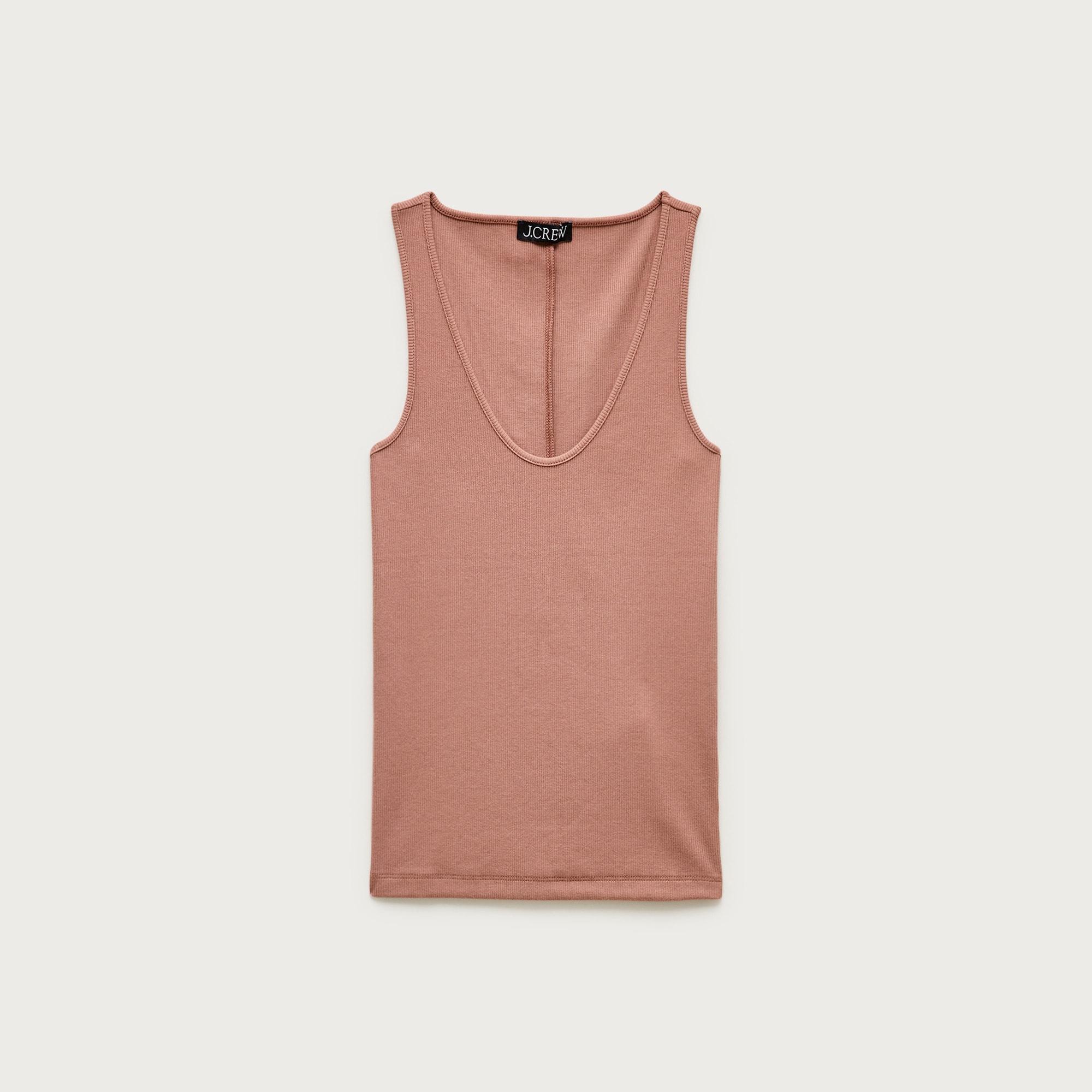 Perfect rib V-neck tank top