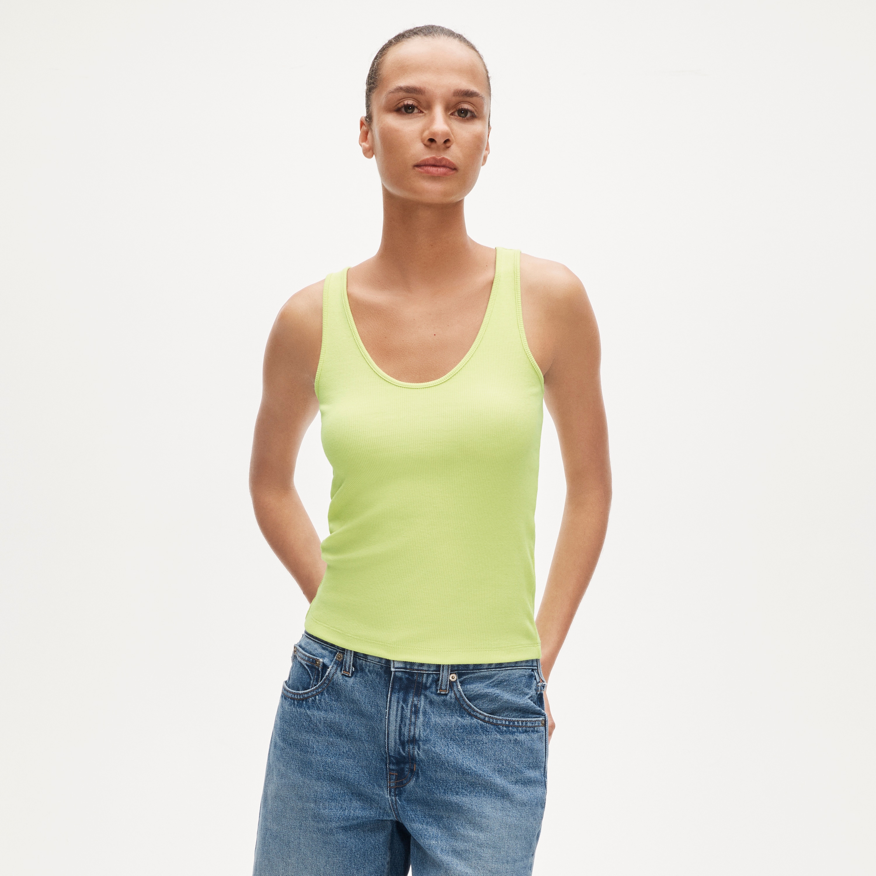 Perfect Rib V-neck Tank Top For Women | J.Crew